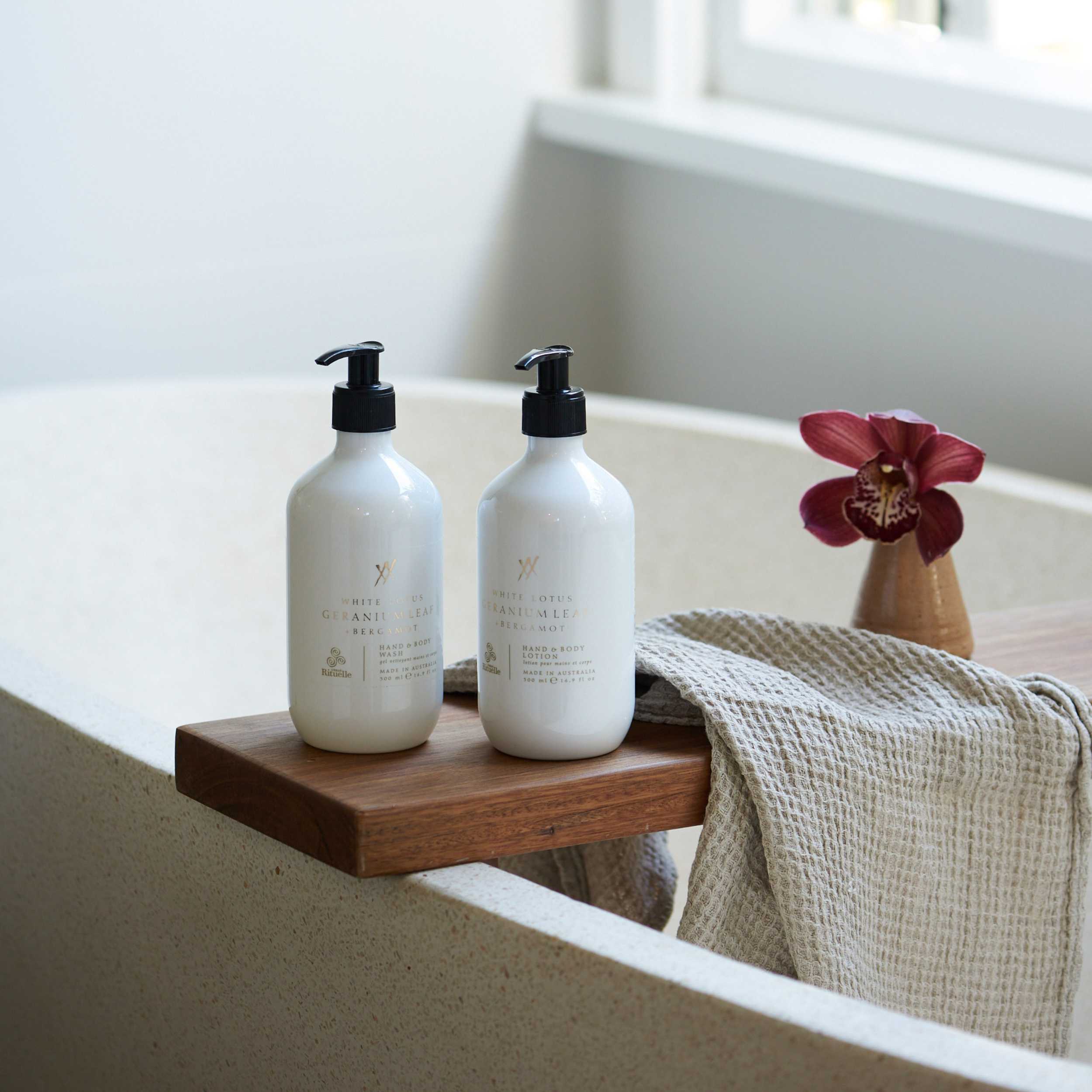 White Lotus, Geranium Leaf & Bergamot<br> Cleanse & Nourish Gift Duet | 2 x 500ml