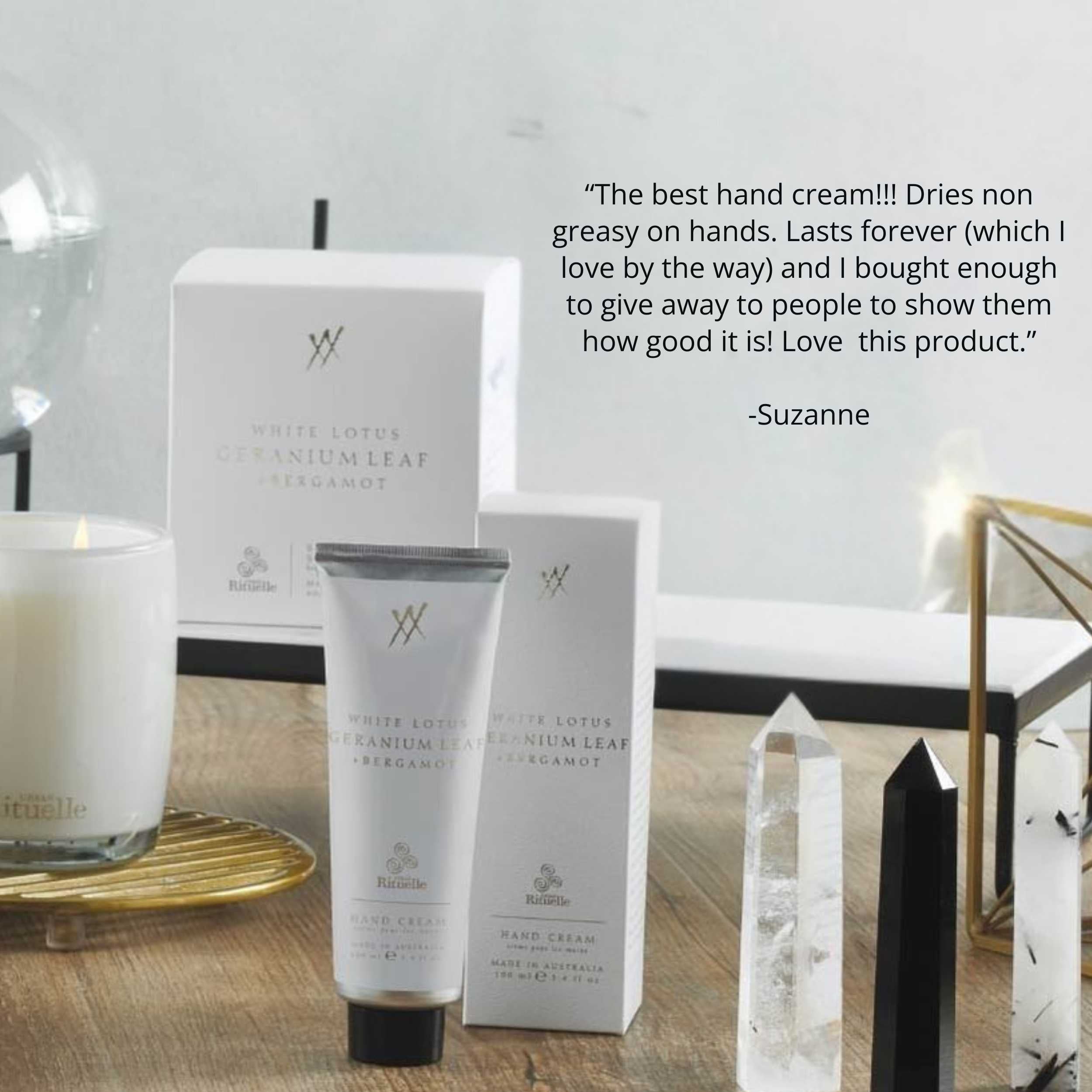 White Lotus, Geranium Leaf & Bergamot<br> Hand Cream | 100ml