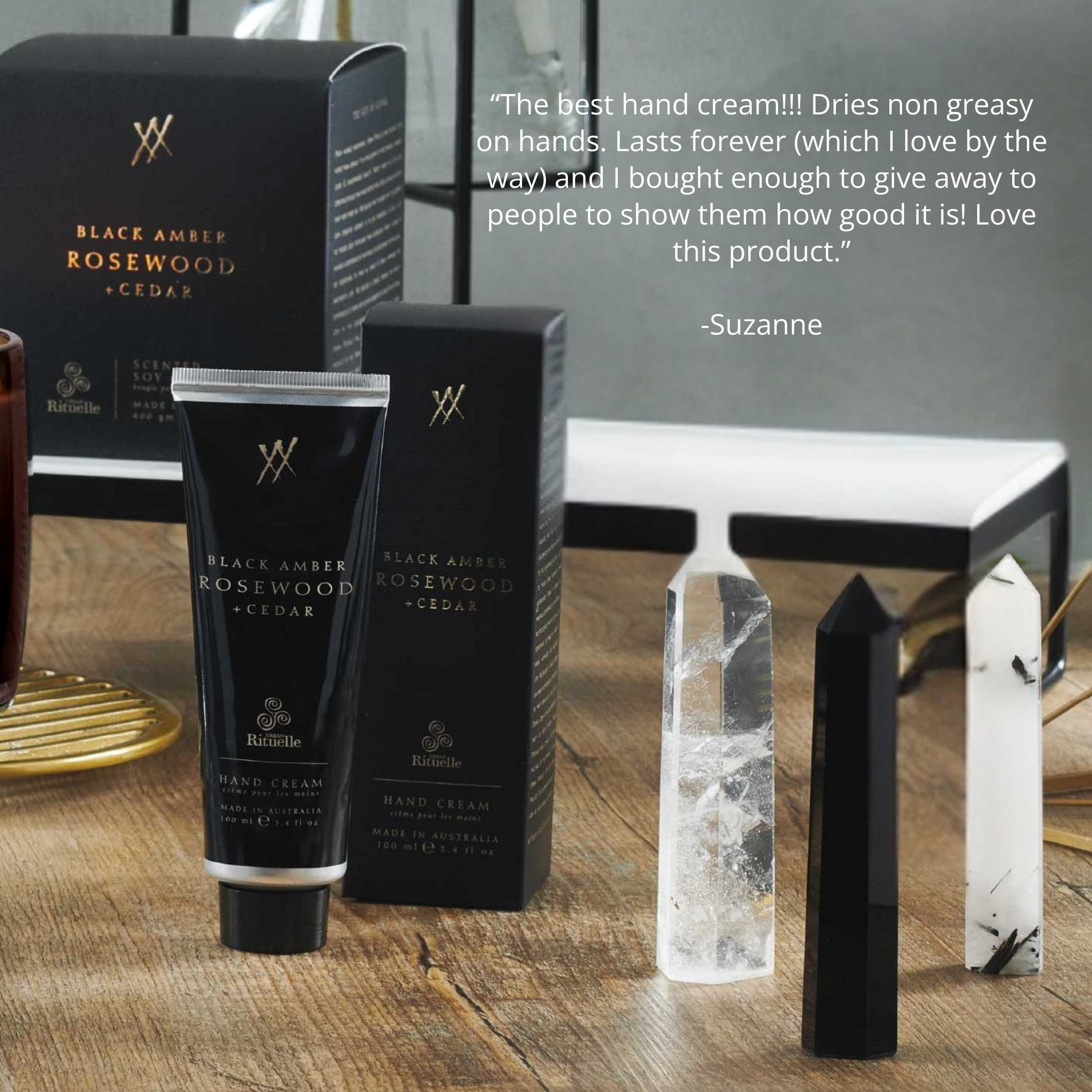 Black Amber, Rosewood & Cedar<br> Hand Cream | 100ml
