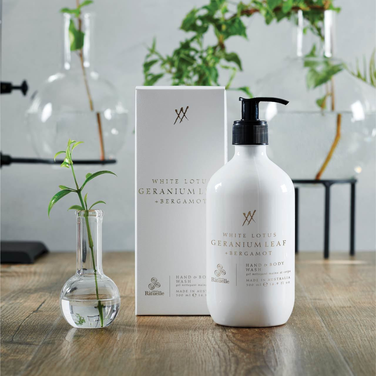 White Lotus, Geranium Leaf & Bergamot<br> Hand & Body Wash | 500ml