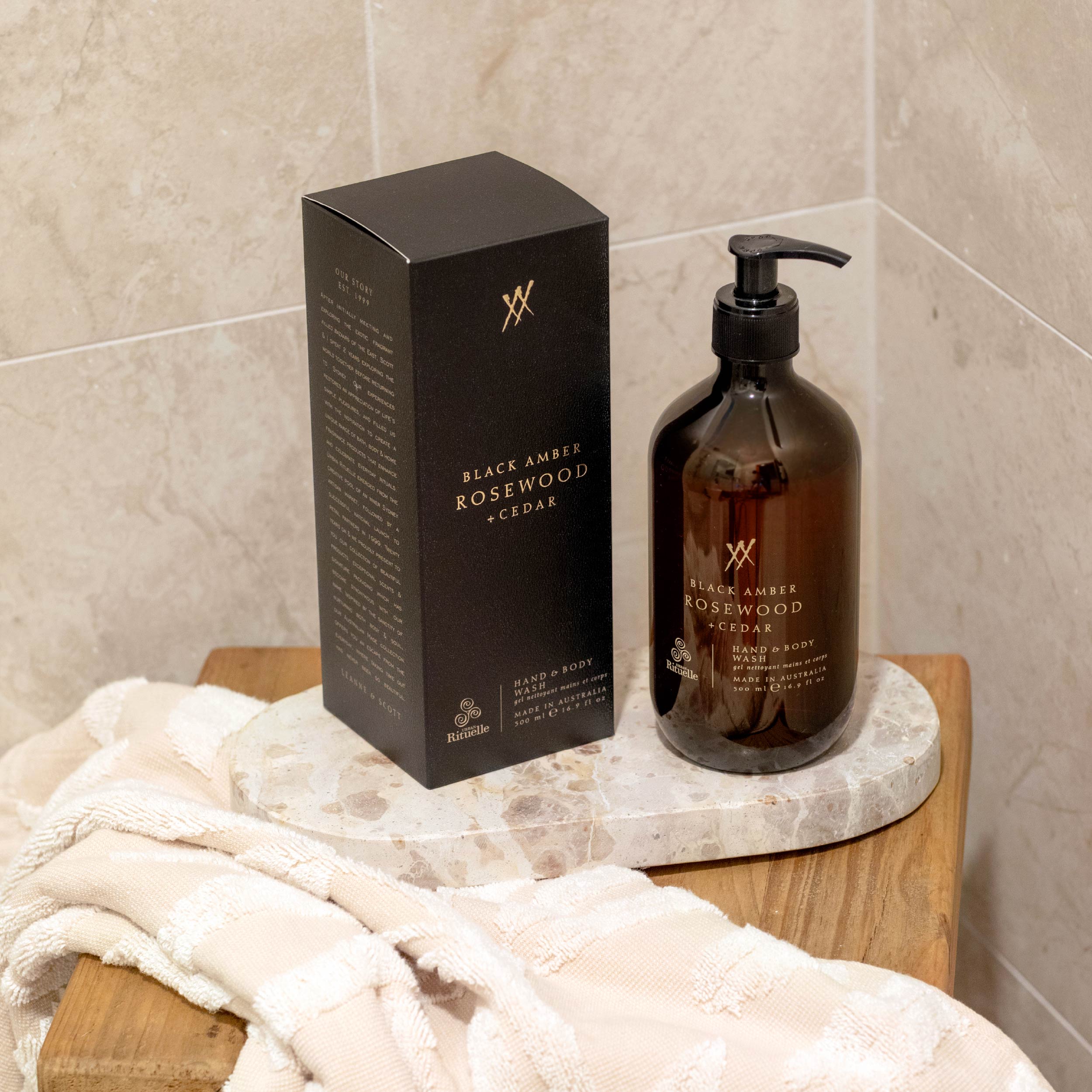 Black Amber, Rosewood & Cedar<br> Hand & Body Wash | 500ml