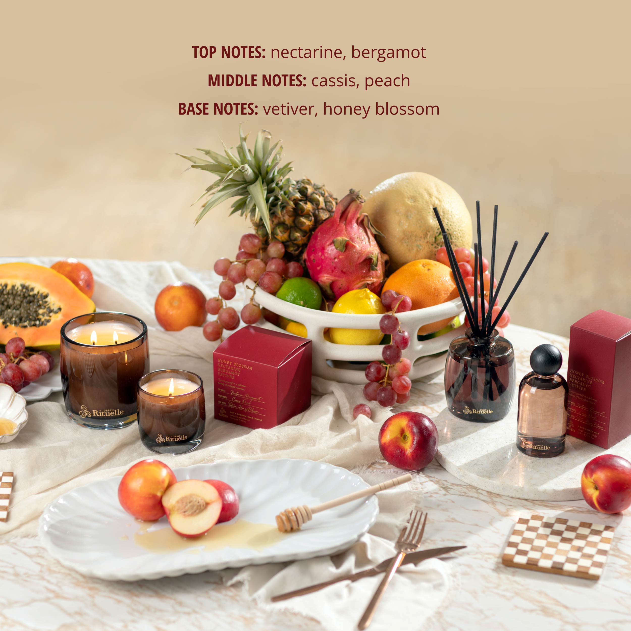 Nectarine, Honey Blossom, Bergamot, Vetiver<br> Gift Set