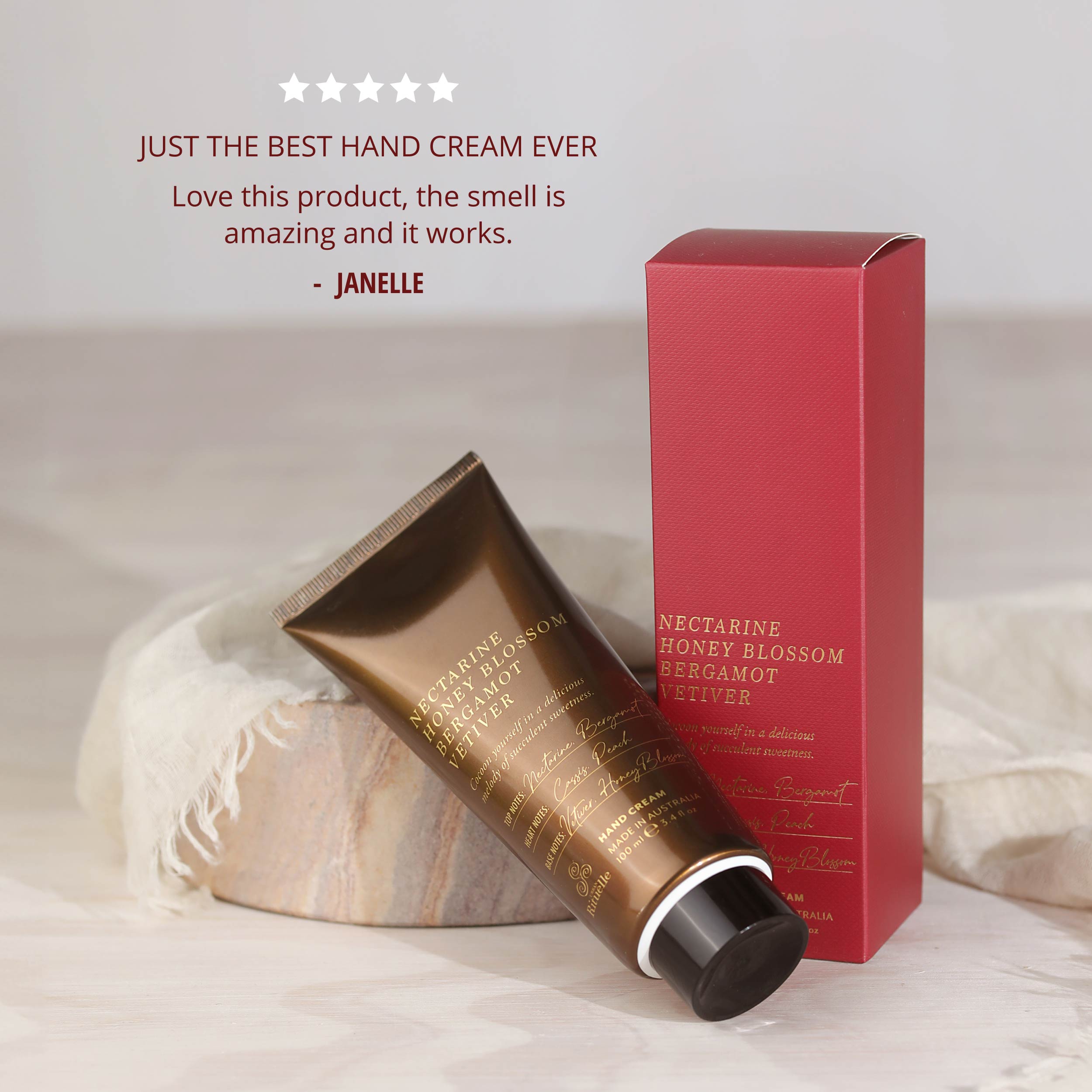 Nectarine, Honey Blossom, Bergamot, Vetiver<br> Hand Cream | 100ml