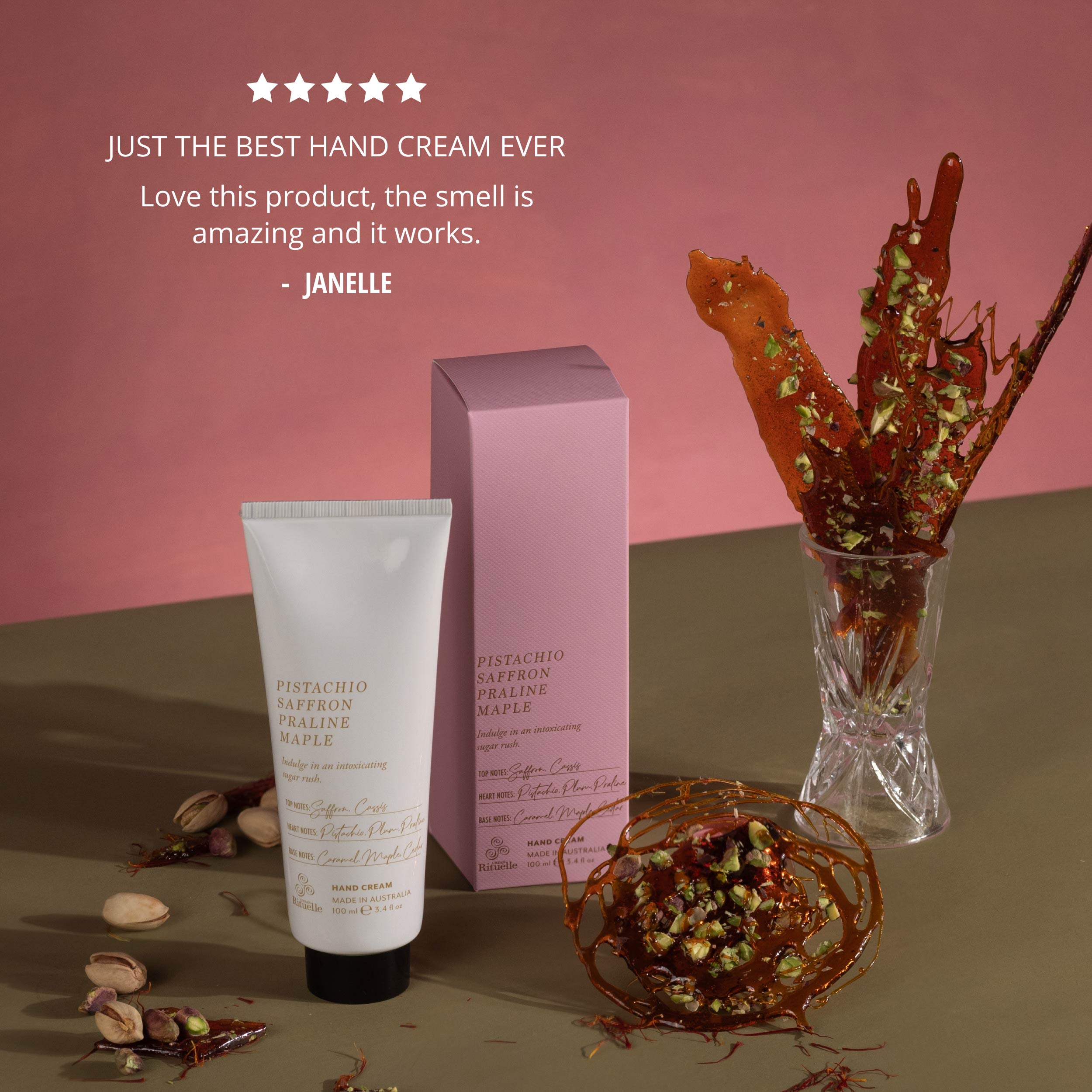 Pistachio, Saffron, Praline, Maple<br> Hand Cream | 100ml