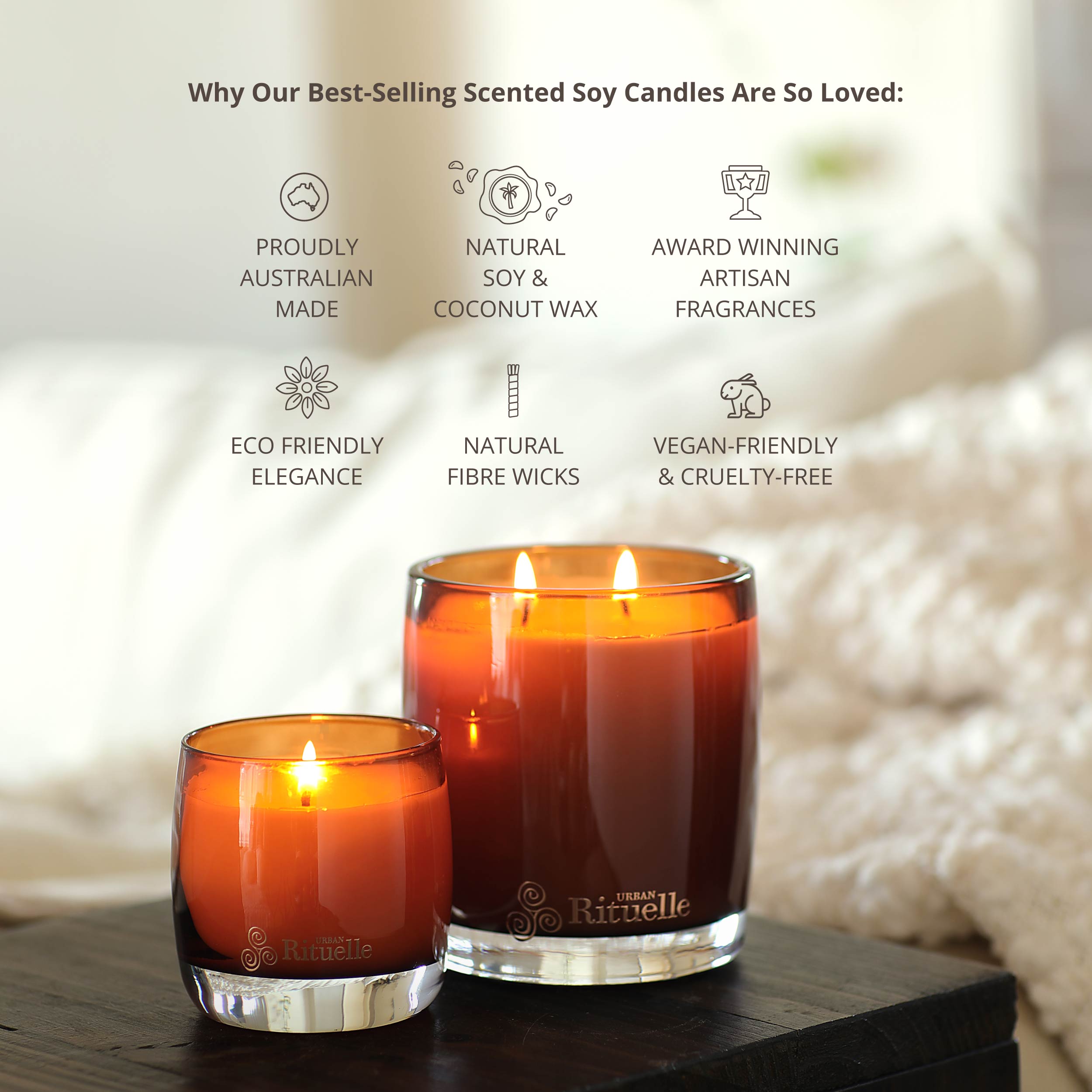 Lemongrass, Neroli & Lime<br> Aromatherapy Soy & Coconut Wax Candle | 400gm