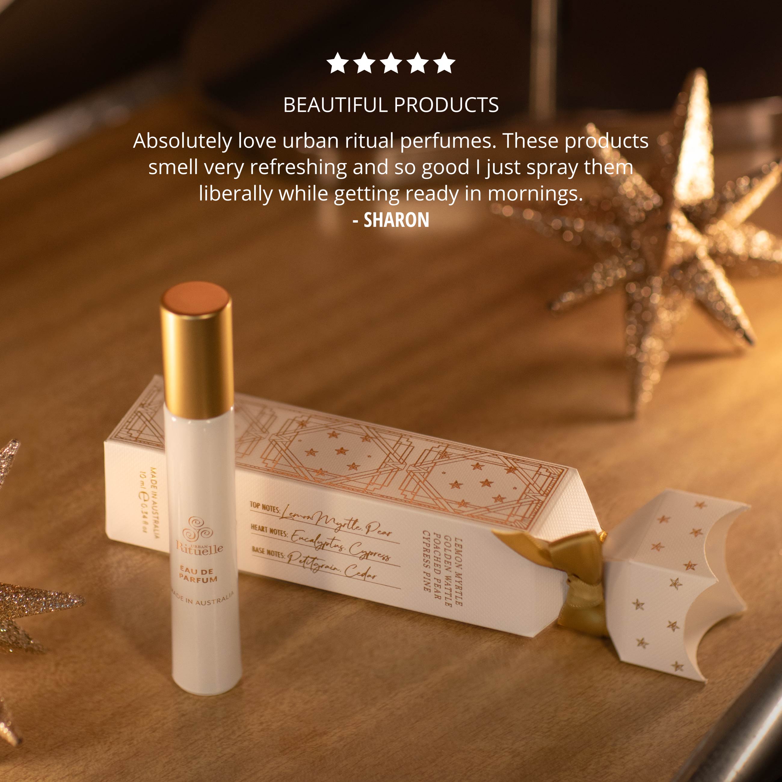 Lemon Myrtle, Golden Wattle, Poached Pear, Cypress Pine<br>Eau De Parfum | 10ml