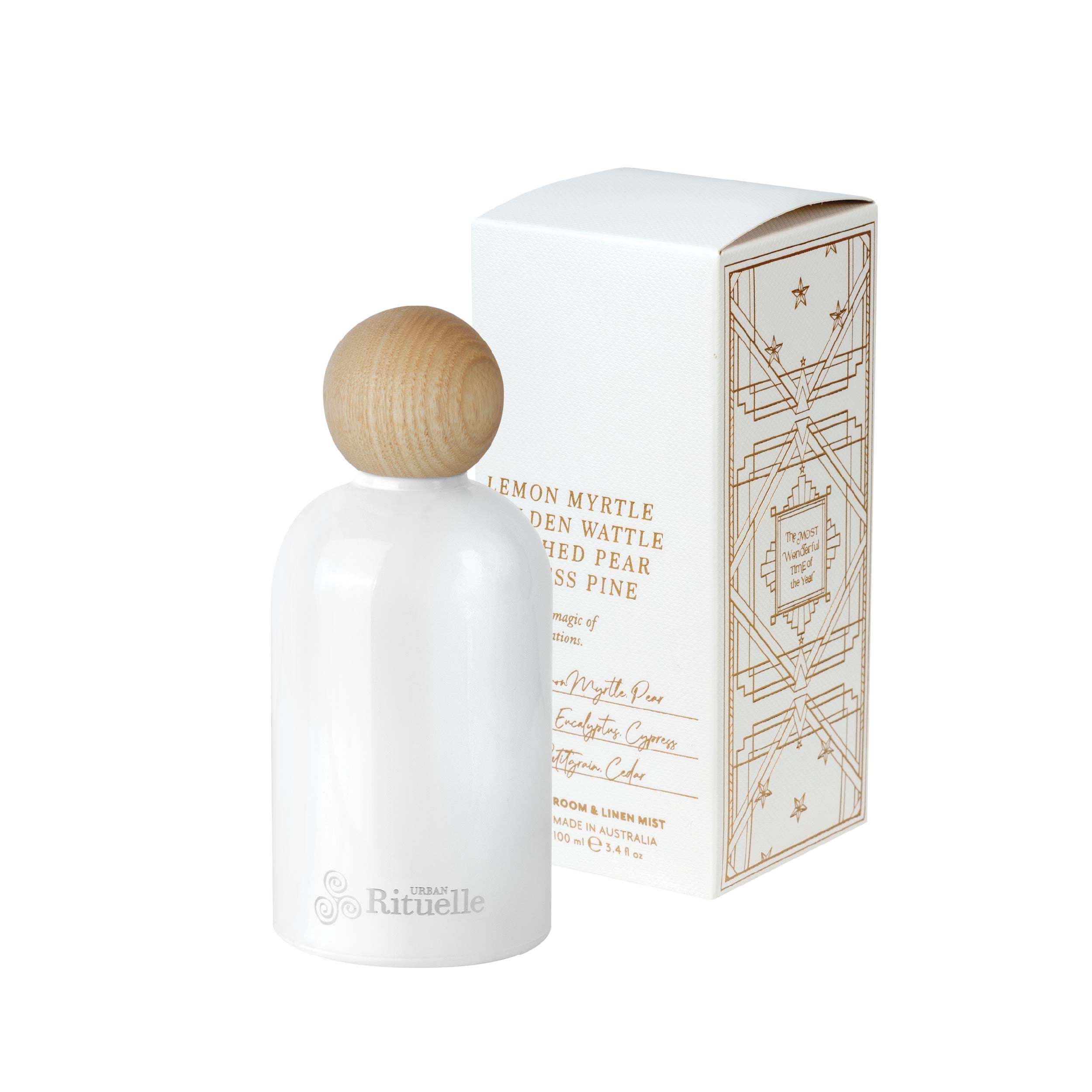 Lemon Myrtle, Golden Wattle, Poached Pear, Cypress Pine<br> Room & Linen Mist | 100ml
