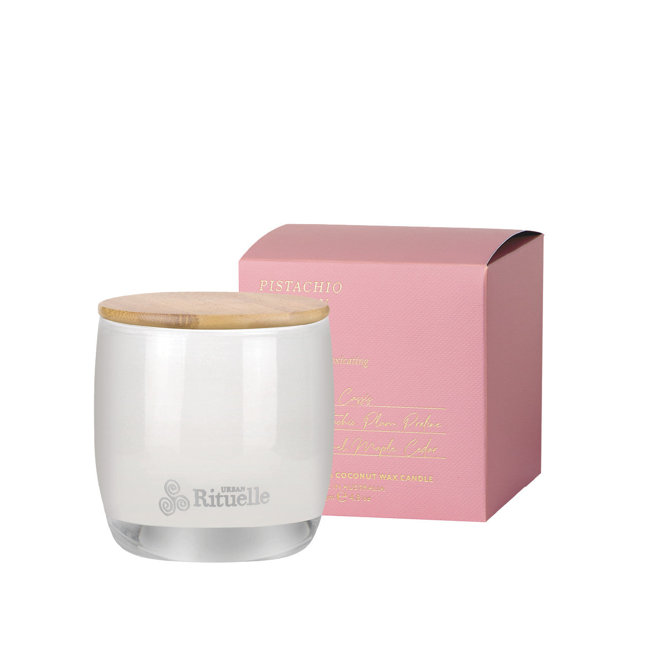 Pistachio, Saffron, Praline, Maple<br> Scented Soy Candle | 140gm