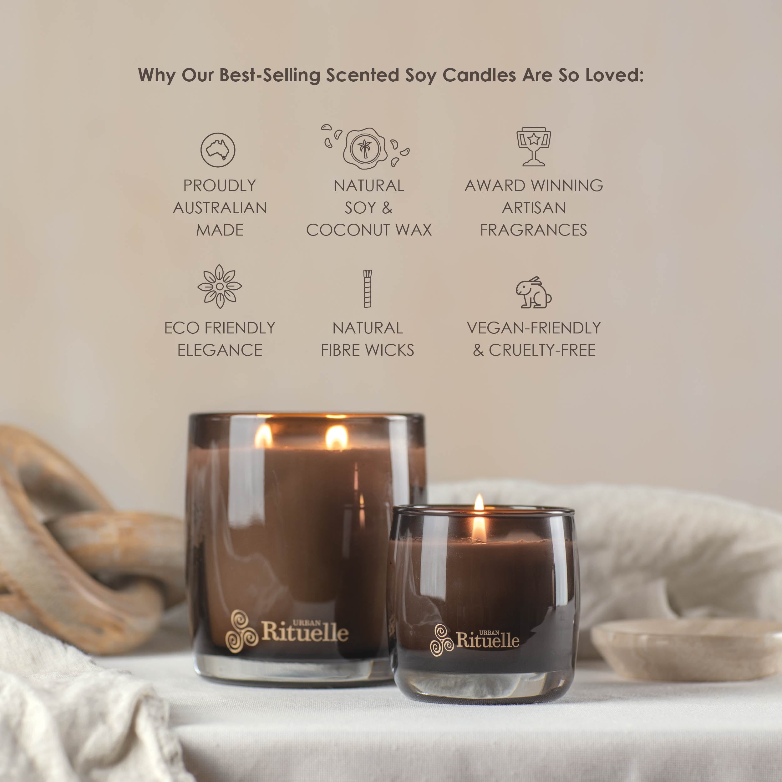 Wild Sage, Bitter Orange, Bergamot, Driftwood<br> Scented Soy Candle | 400gm