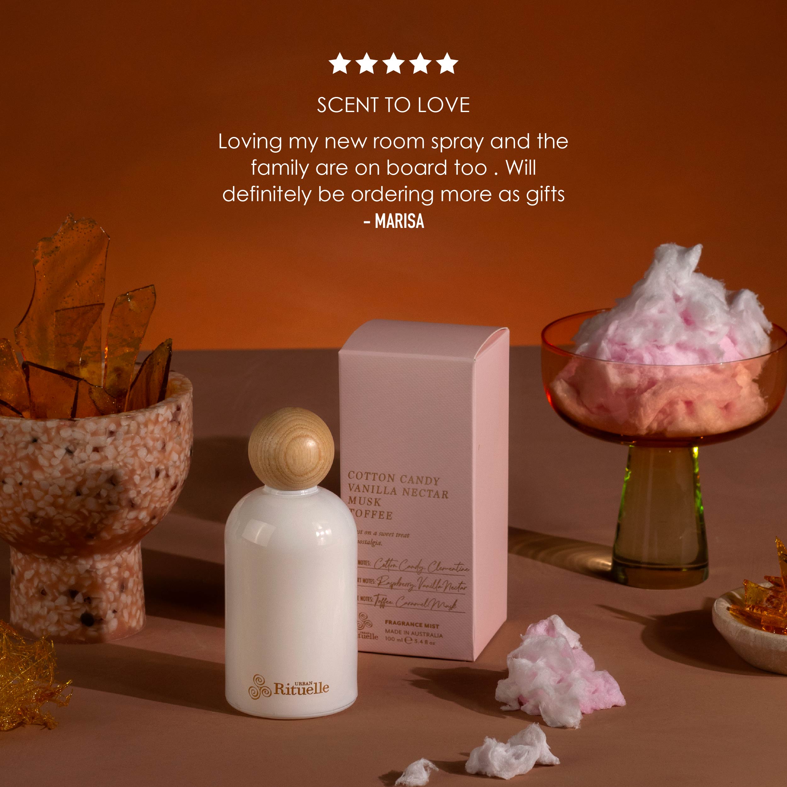 Cotton Candy, Vanilla Nectar, Musk, Toffee <br> Fragrance Mist | 100ml