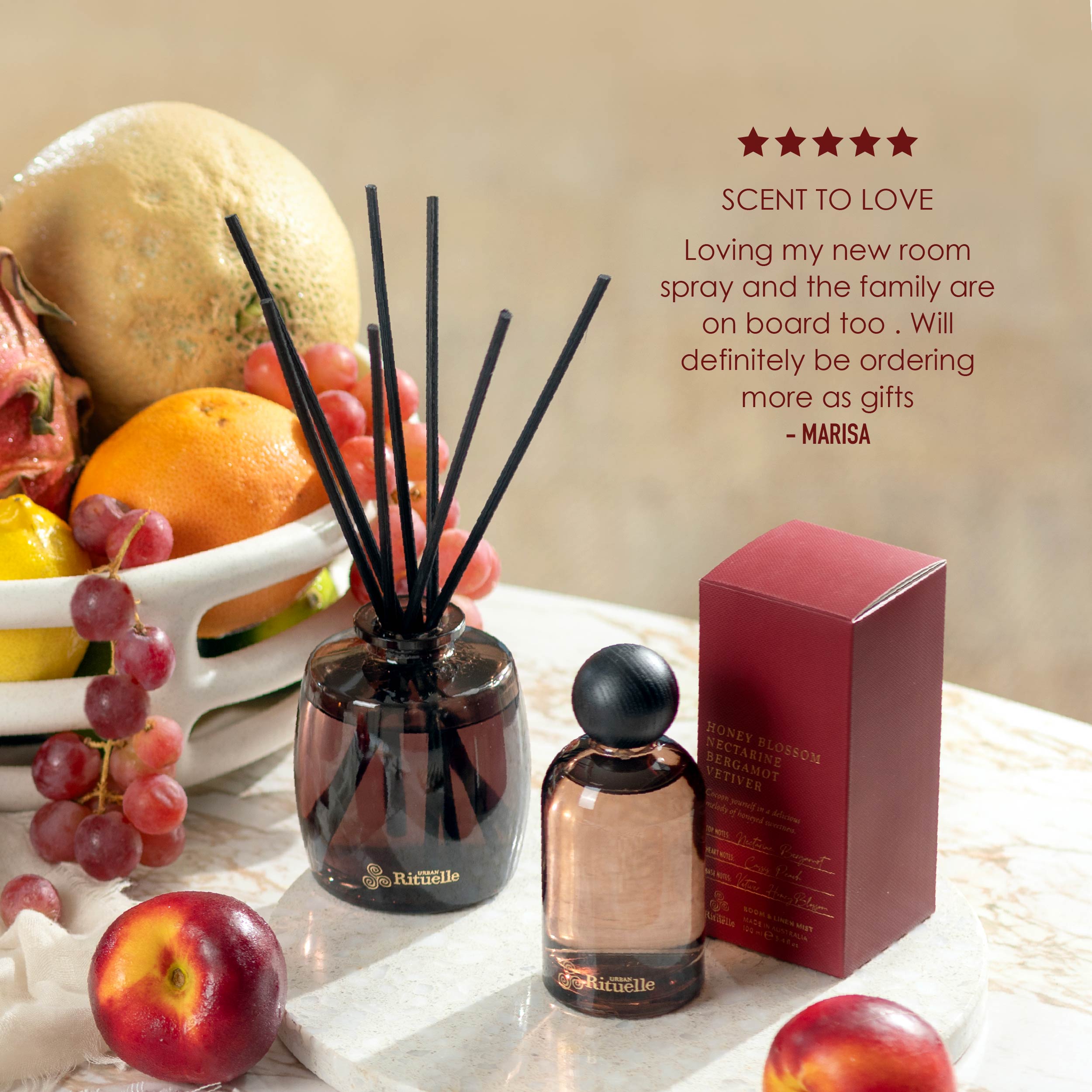 Nectarine, Honey Blossom, Bergamot, Vetiver<br> Gift Set