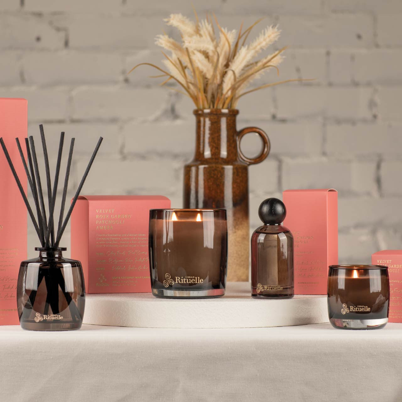Velvet Rose Garden, Patchouli, Amber<br> Mini Fragrance Diffuser Set | 90ml