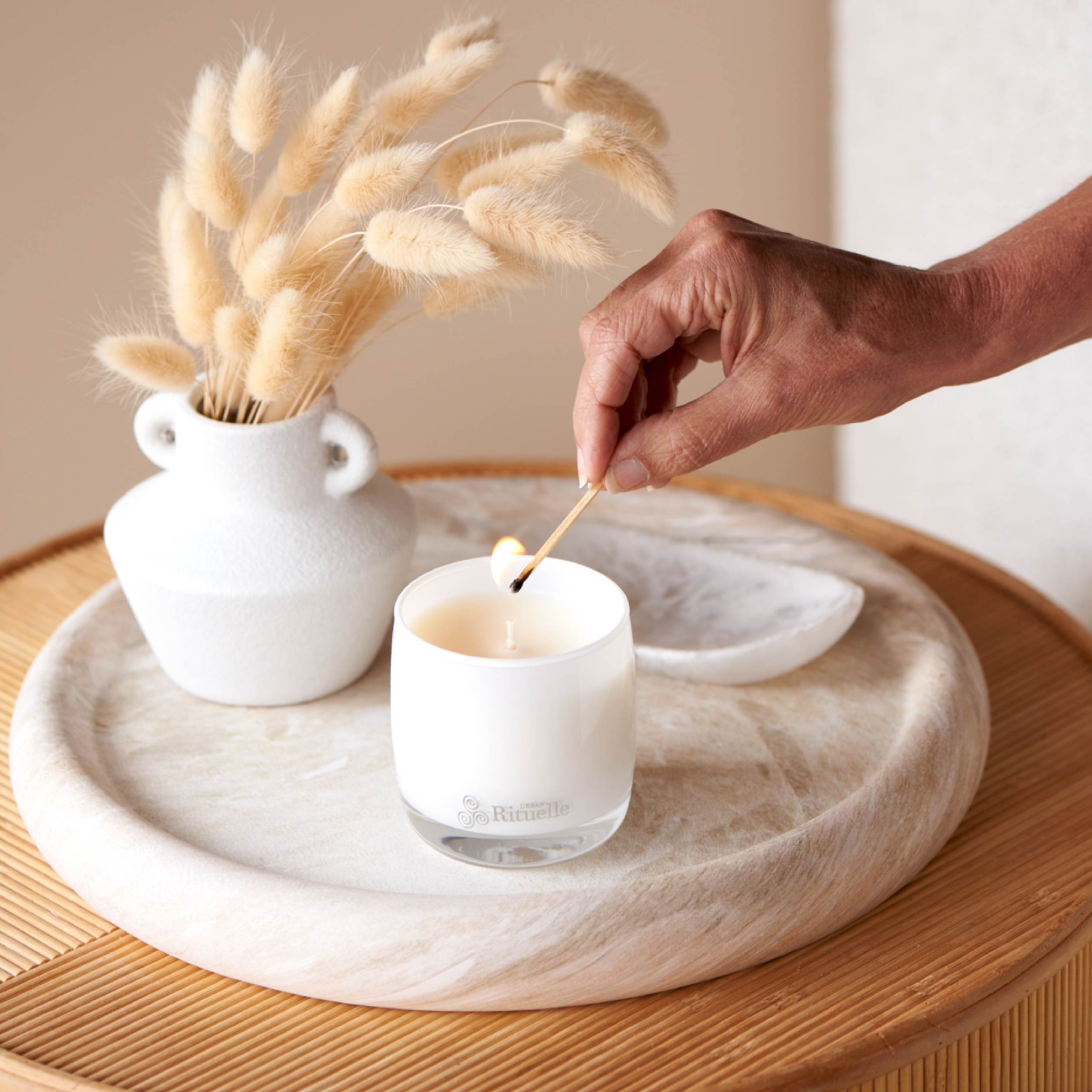 Lemongrass, Mandarin Zest, Tahitian Lime, Sandalwood<br> Scented Soy Candle | 140gm