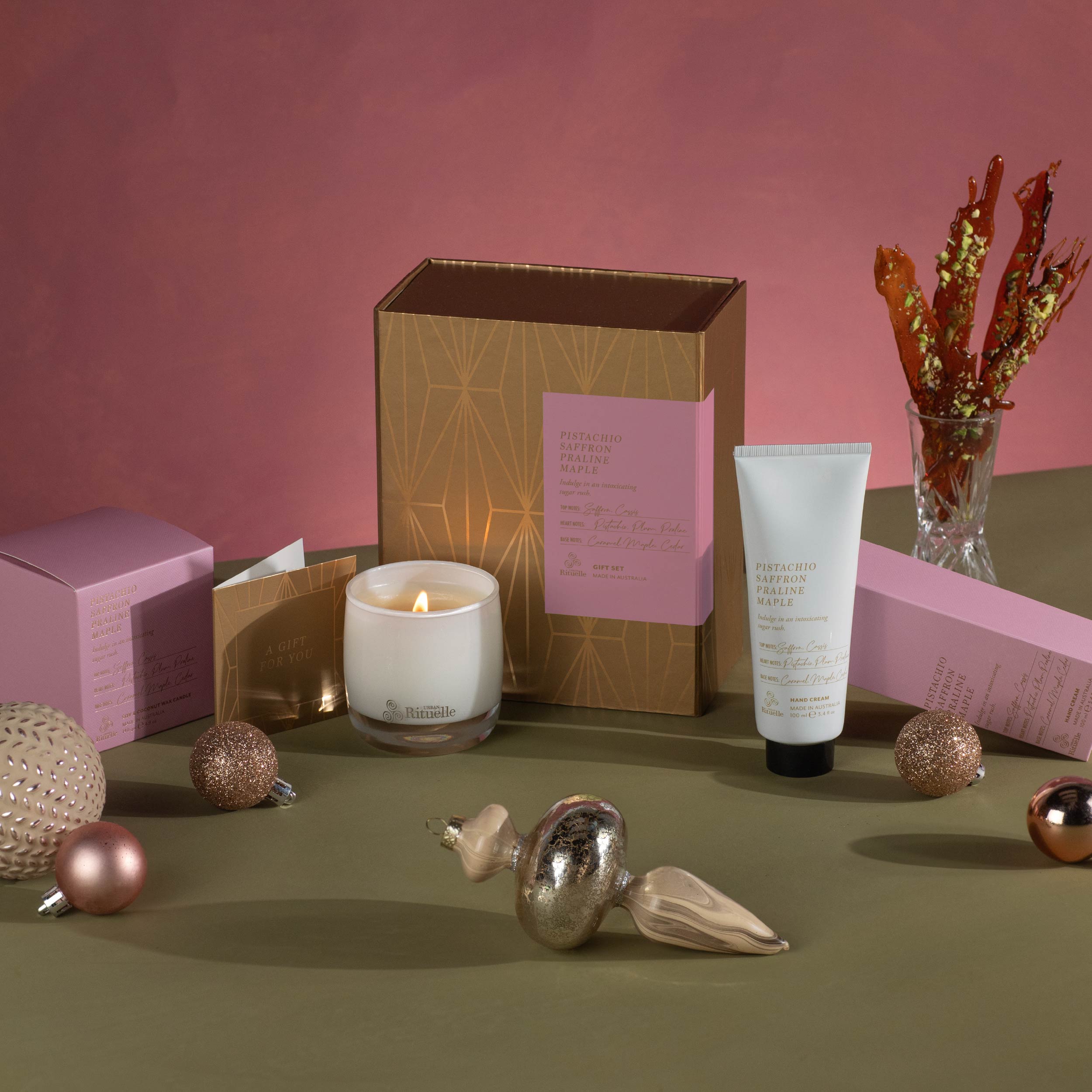 Pistachio, Saffron, Praline, Maple<br>Signature Gift Set