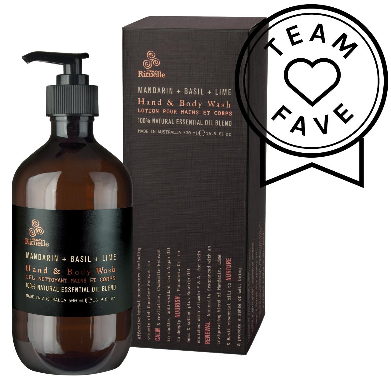 Mandarin, Basil & Lime<br> Hand & Body Wash | 500ml