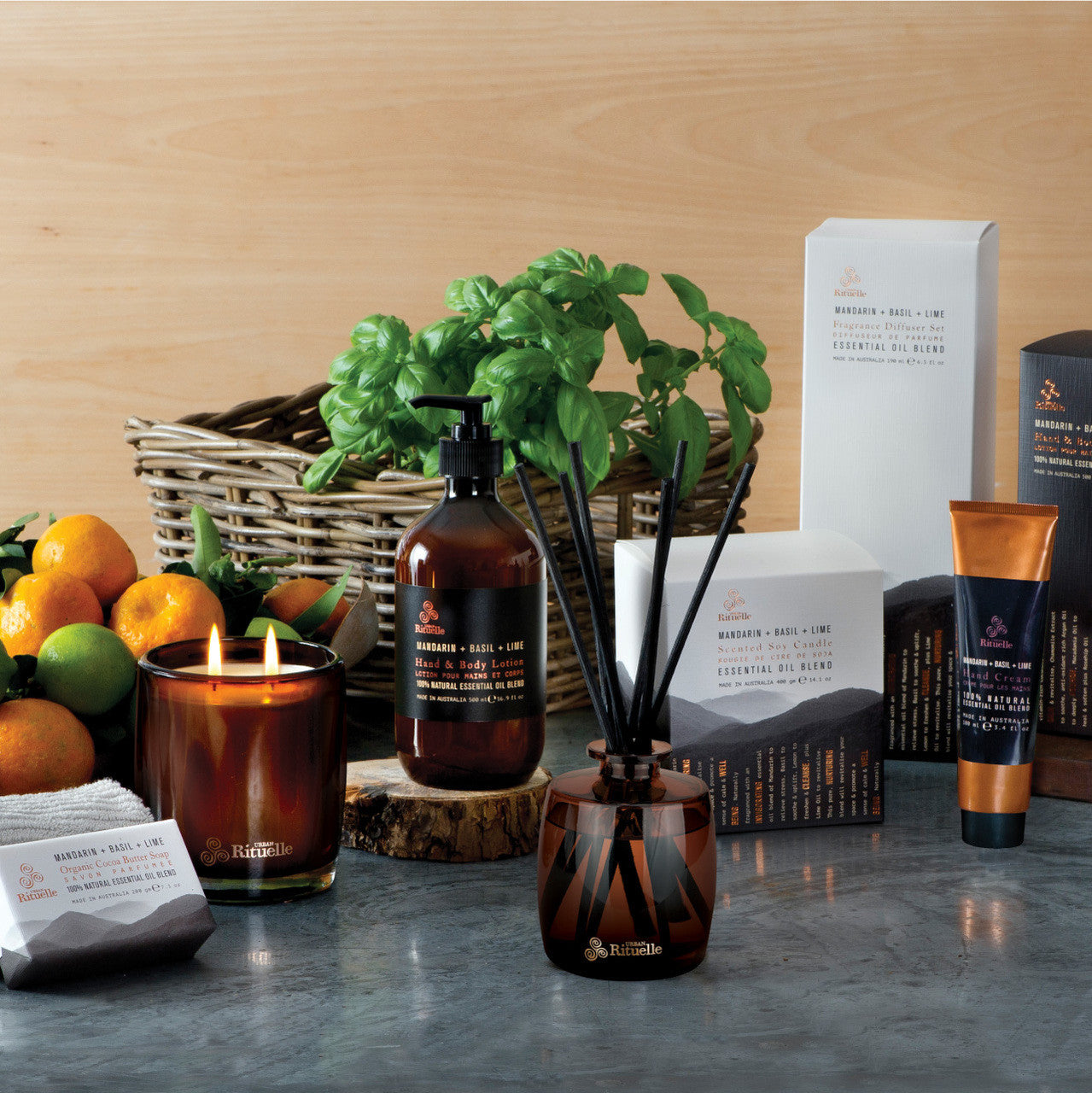 Mandarin, Basil & Lime<br> Nurturing Gift Set