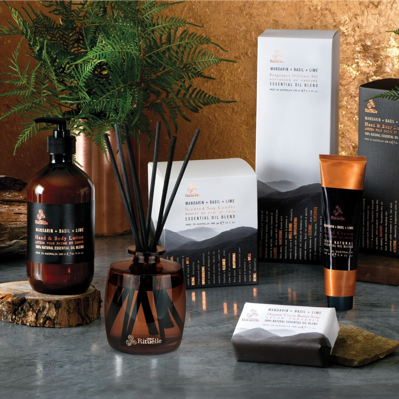 Mandarin, Basil & Lime<br> Scented Soy Candle | 140gm