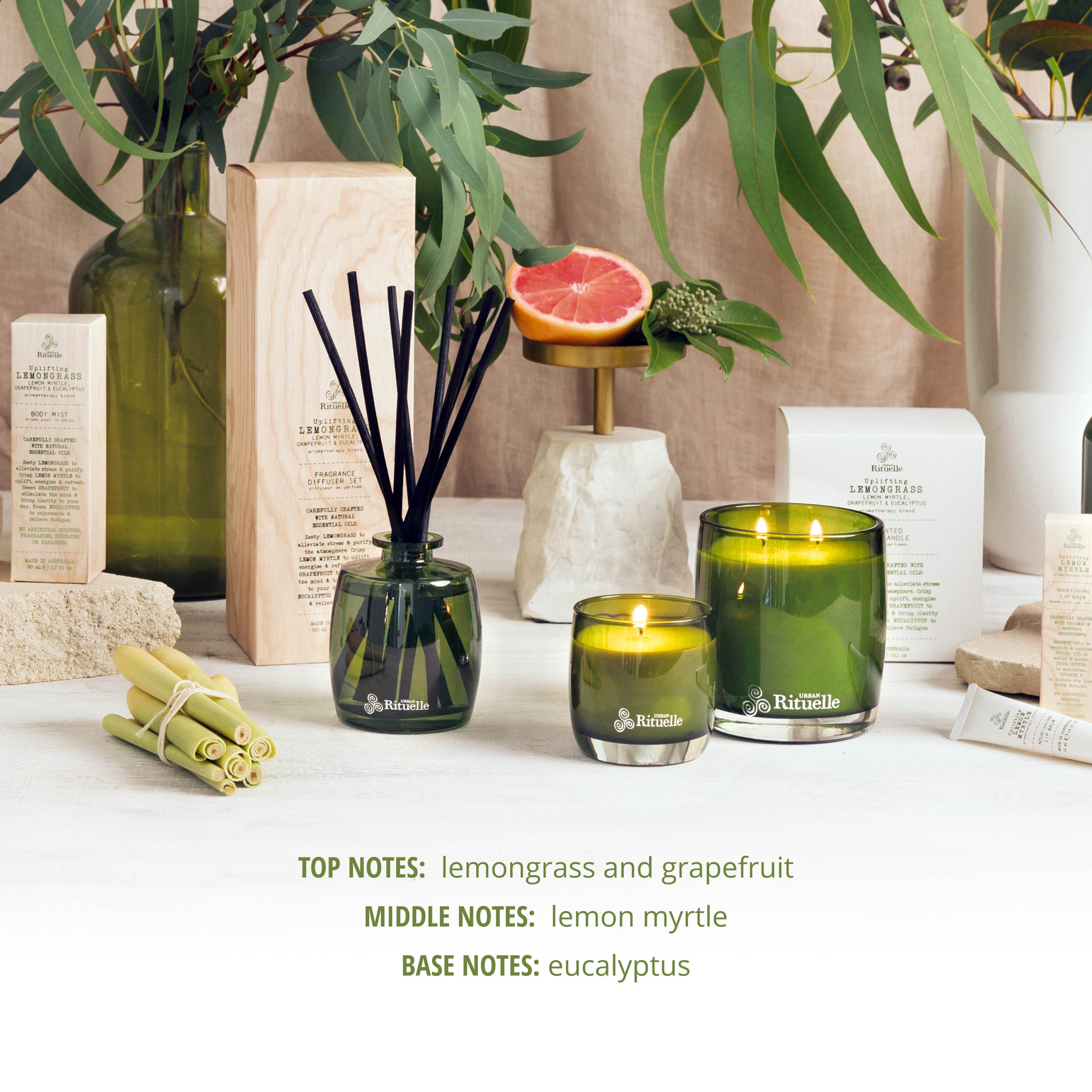 Lemongrass, Lemon Myrtle, Grapefruit & Eucalyptus<br> Hand & Body Lotion | 500ml