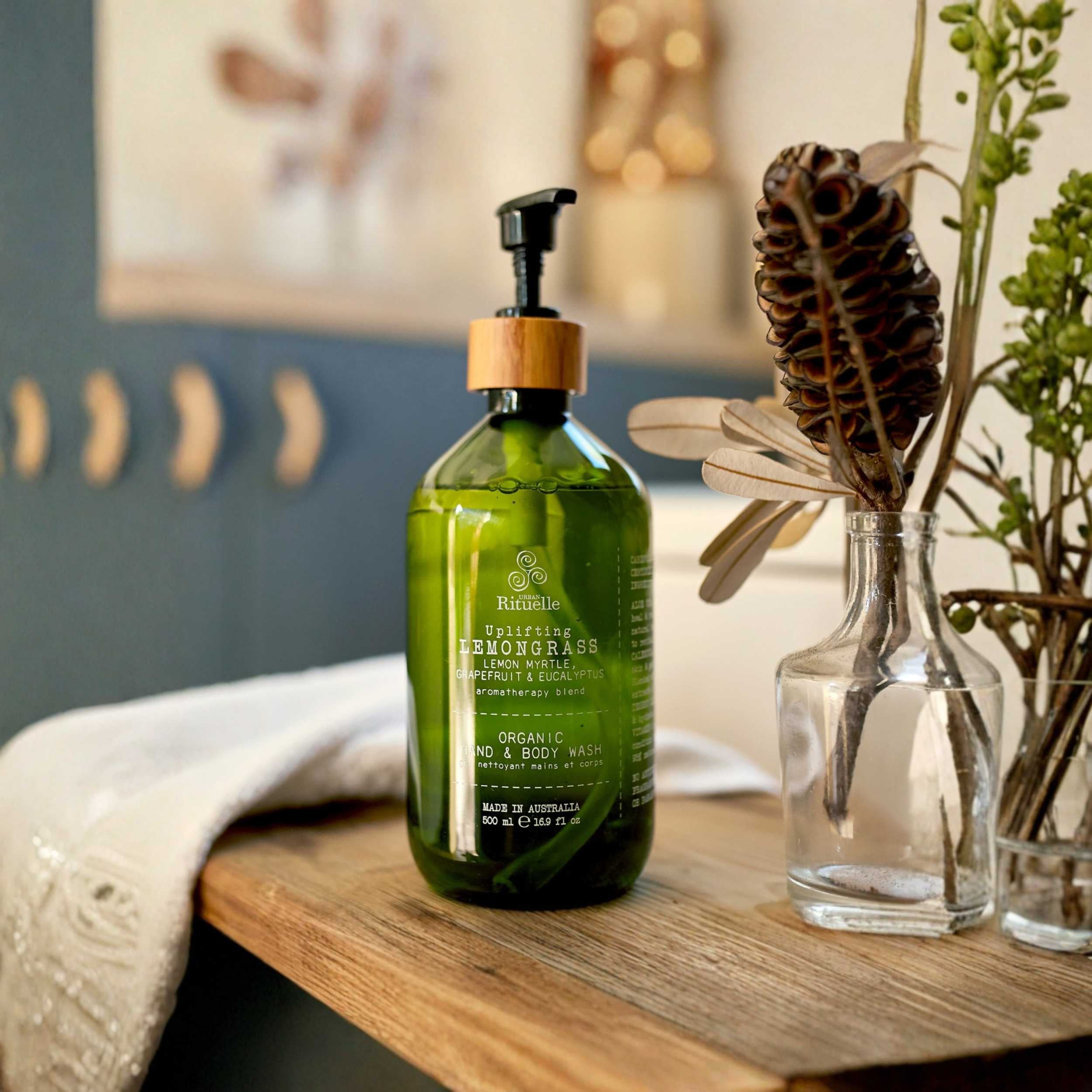 Lemongrass, Lemon Myrtle, Grapefruit & Eucalyptus<br> Organic Hand & Body Wash | 500ml