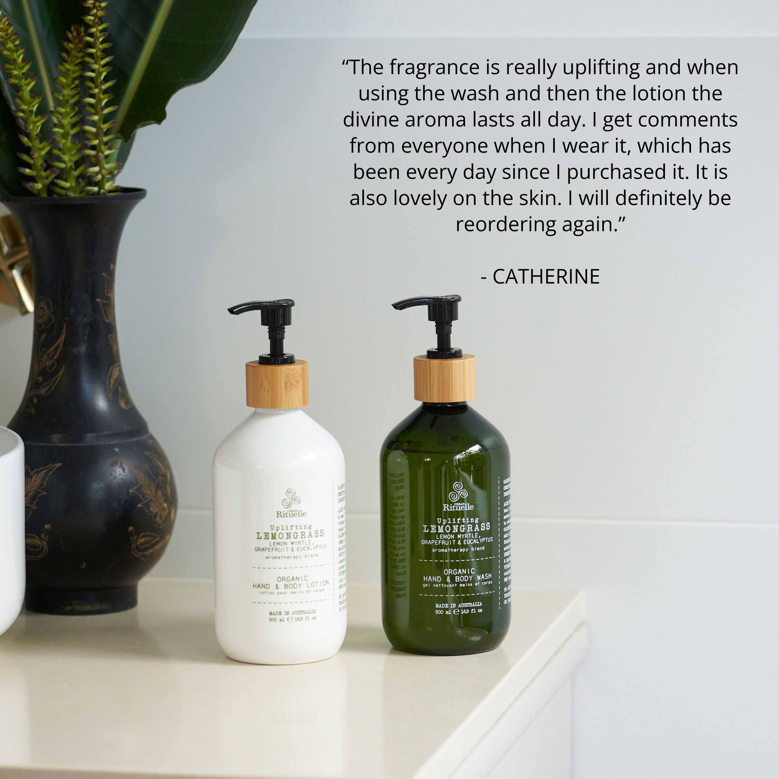 Lemongrass, Lemon Myrtle, Grapefruit & Eucalyptus<br> Organic Hand & Body Wash | 500ml