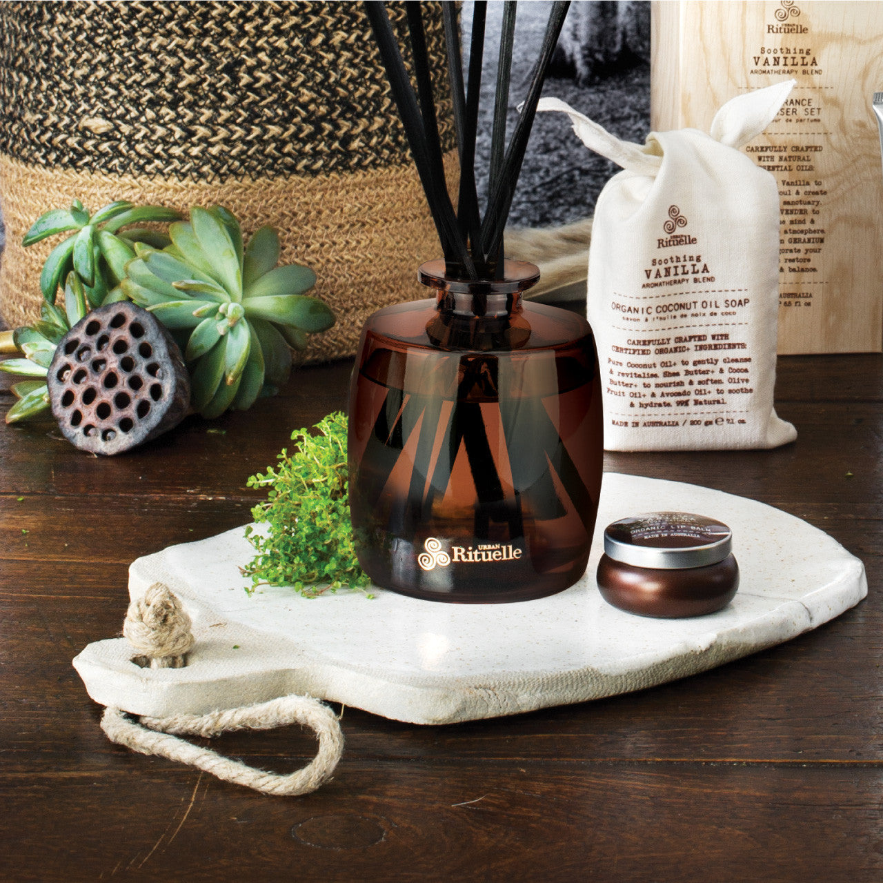 Vanilla, Lavender & Geranium<br> Fragrance Diffuser Set | 90ml