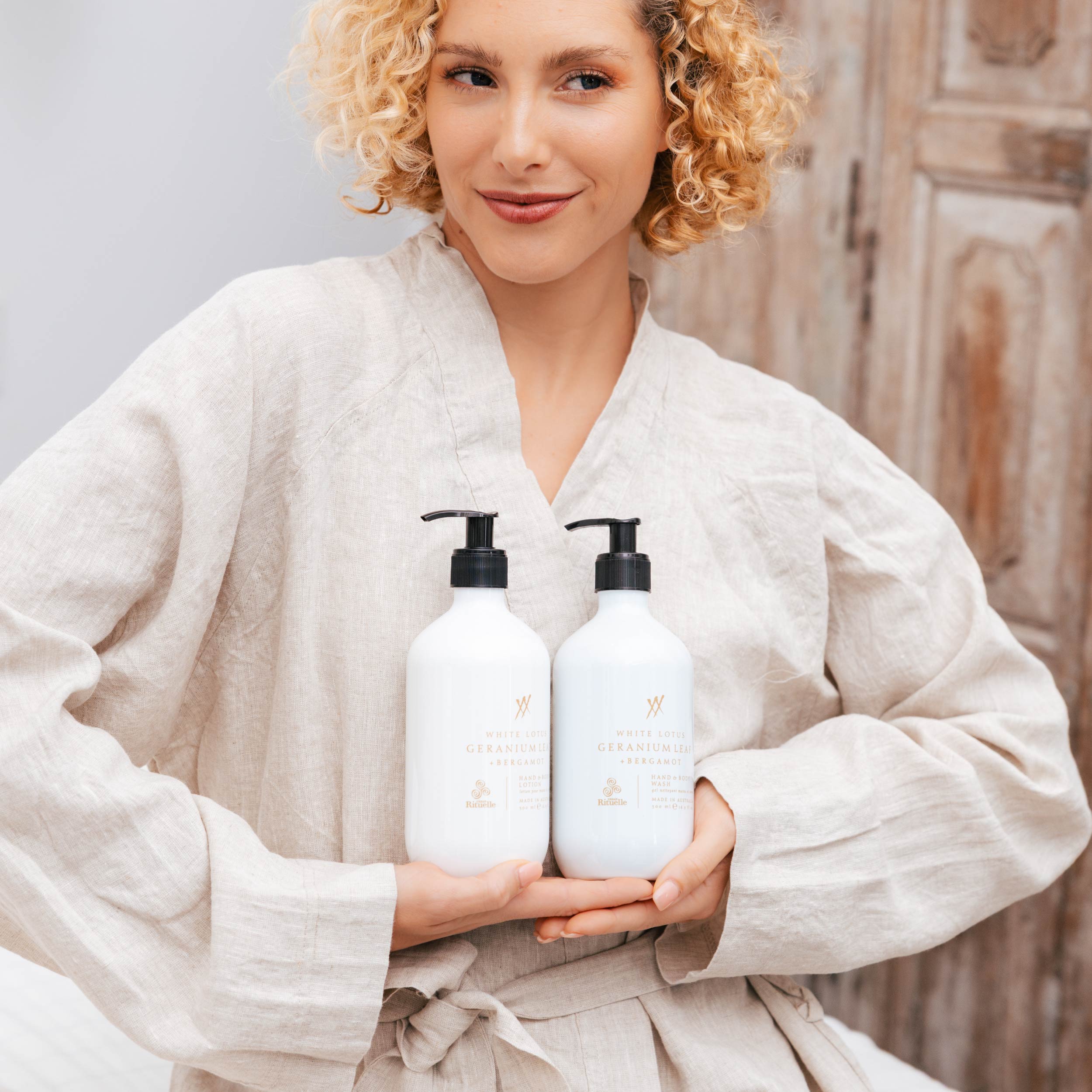 White Lotus, Geranium Leaf & Bergamot<br> Hand & Body Lotion | 500ml