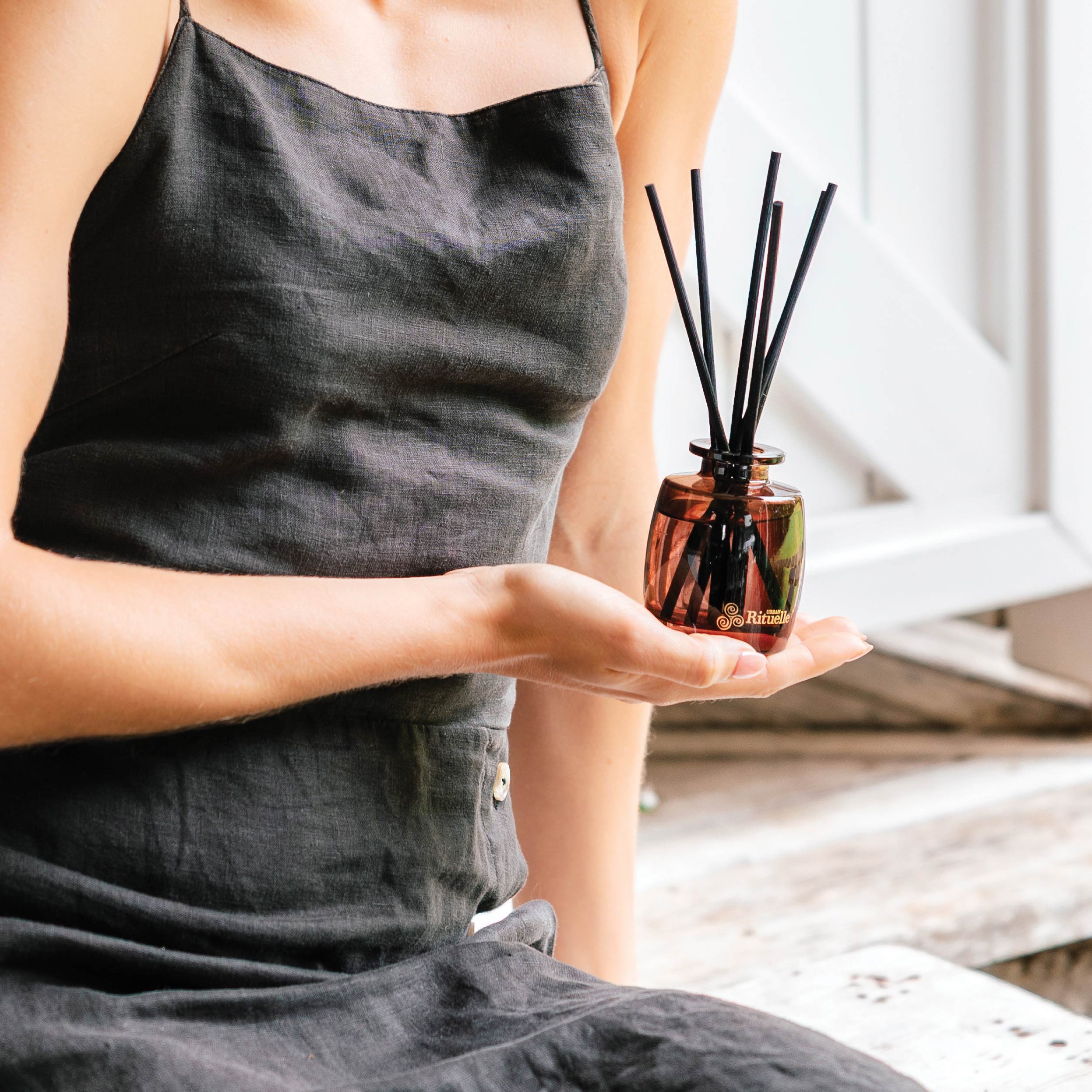 Black Amber, Rosewood & Cedar<br> Mini Fragrance Diffuser Set | 90ml