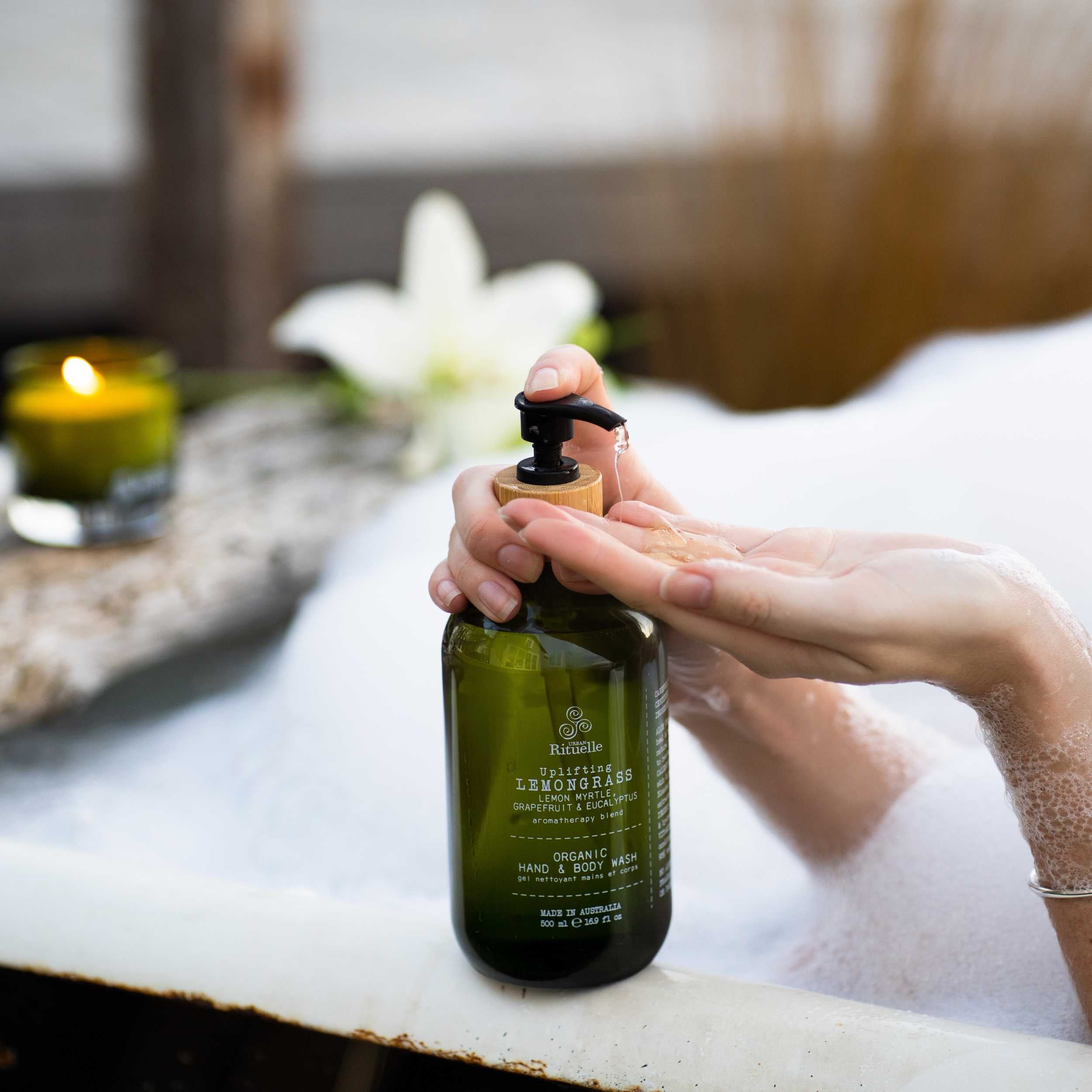 Lemongrass, Lemon Myrtle, Grapefruit & Eucalyptus<br> Organic Hand & Body Wash | 500ml