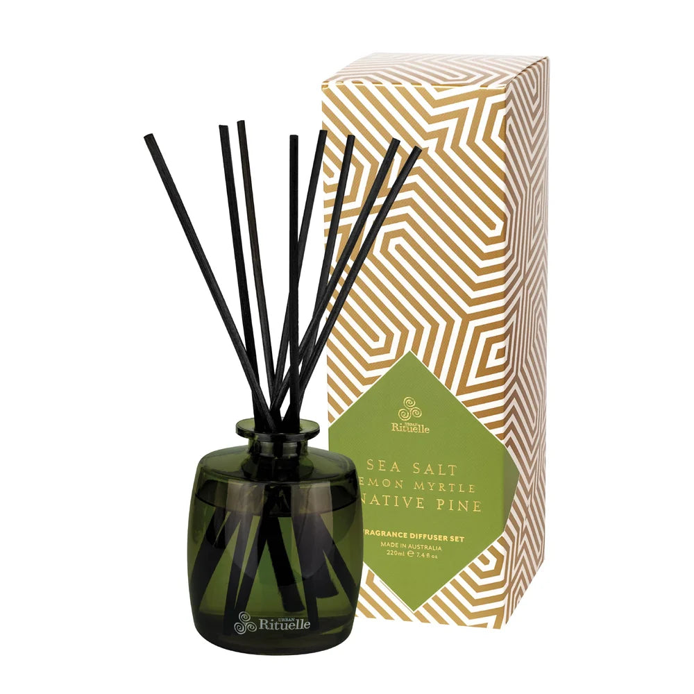 Sea Salt, Lemon Myrtle + Native Pine <br>Fragrance Diffuser Set | 220ml