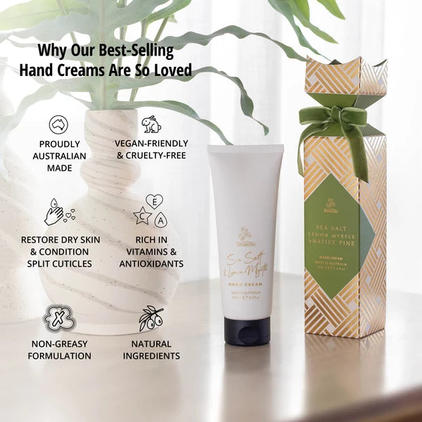 Sea Salt, Lemon Myrtle + Native Pine<br>Hand Cream Bon Bon | 100ml