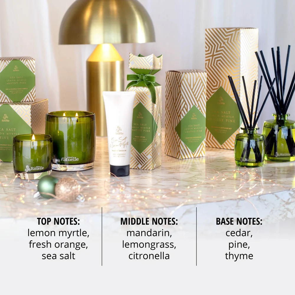 Sea Salt, Lemon Myrtle + Native Pine <br>Fragrance Diffuser Set | 220ml