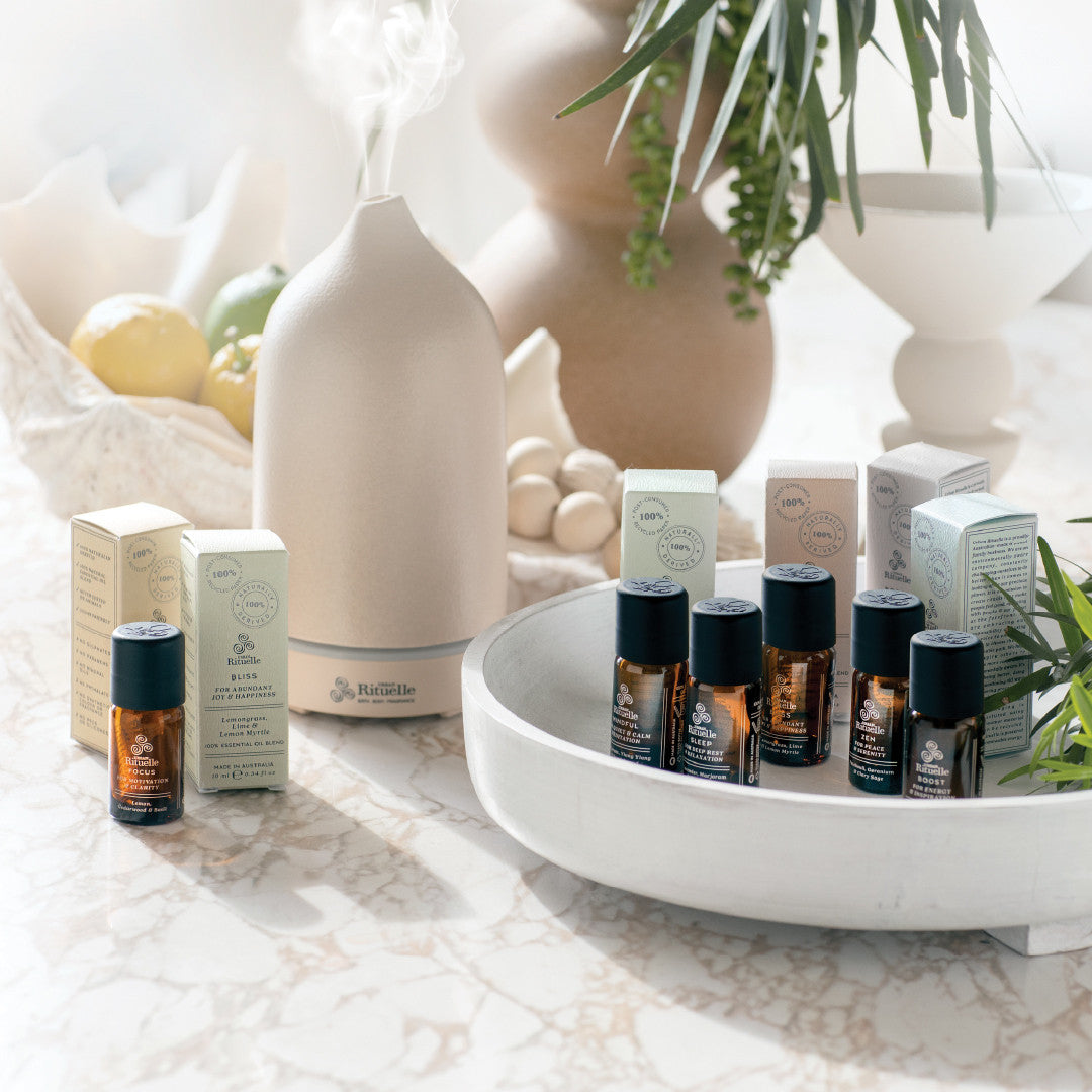 Natural Remedy - Wellness Rituelles 100% Essential Oil Blends - Zen: Patchouli, Geranium & Clary Sage