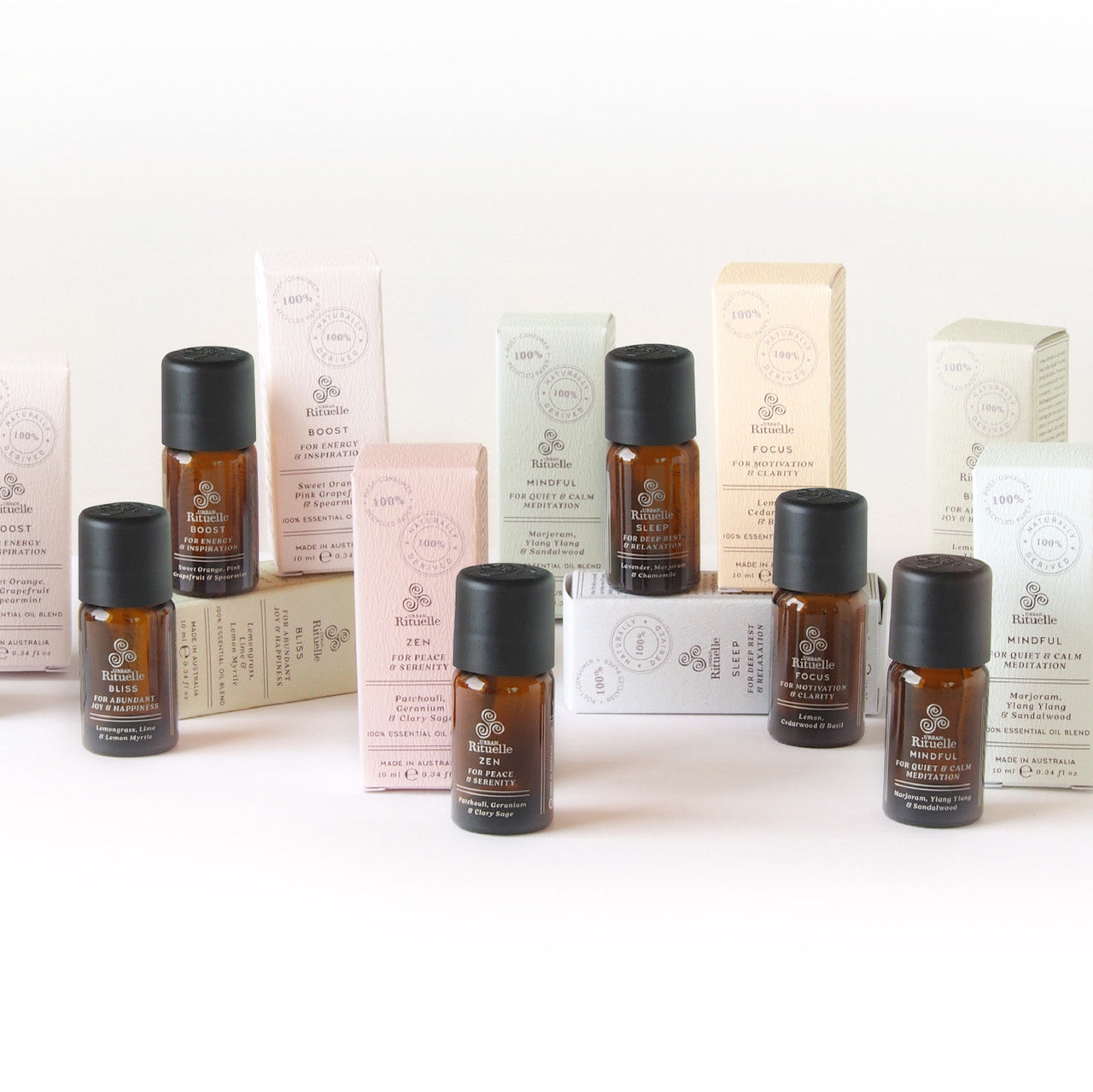 Natural Remedy - Wellness Rituelles 100% Essential Oil Blends - Zen: Patchouli, Geranium & Clary Sage