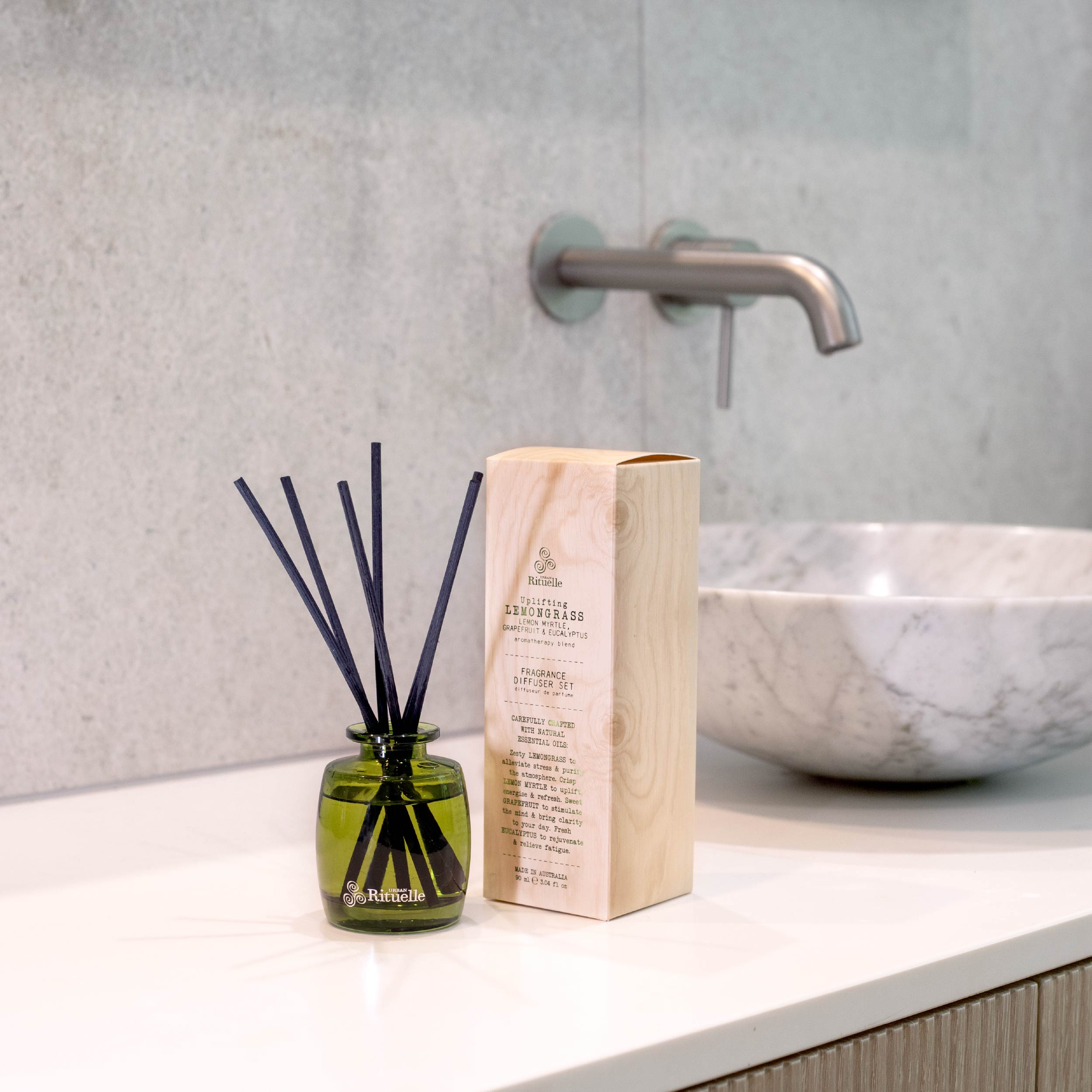 Lemongrass, Lemon Myrtle, Grapefruit & Eucalyptus<br> Mini Fragrance Diffuser Set | 90ml