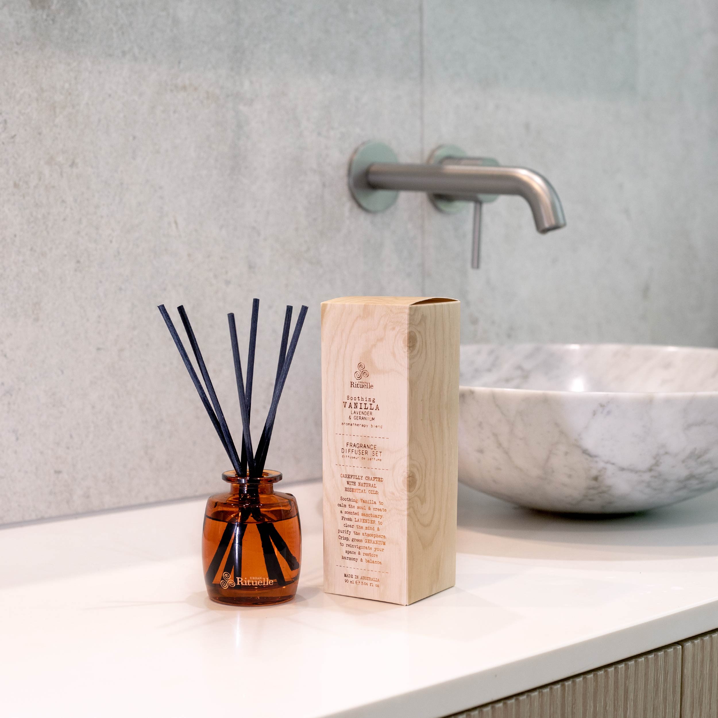 Vanilla, Lavender & Geranium<br> Mini Fragrance Diffuser Set | 90ml