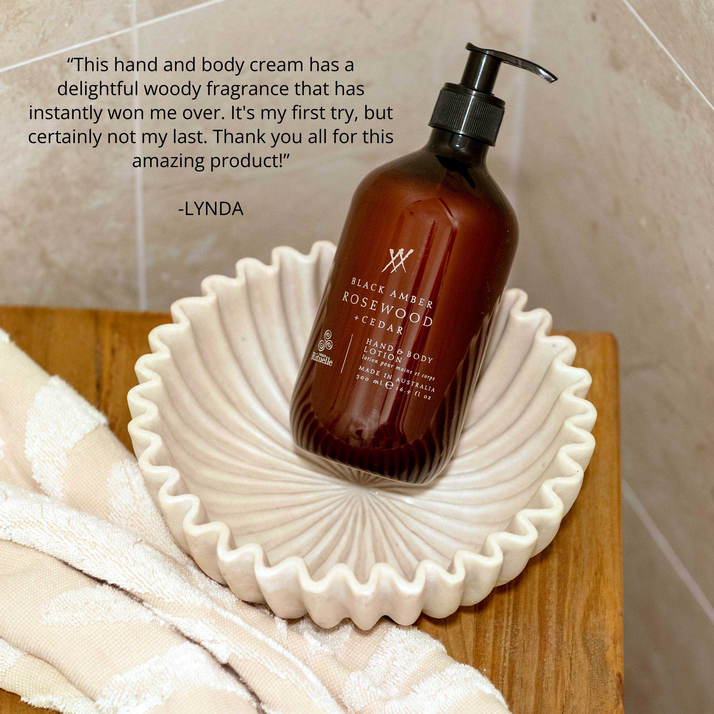Black Amber, Rosewood & Cedar<br> Hand & Body Lotion | 500ml