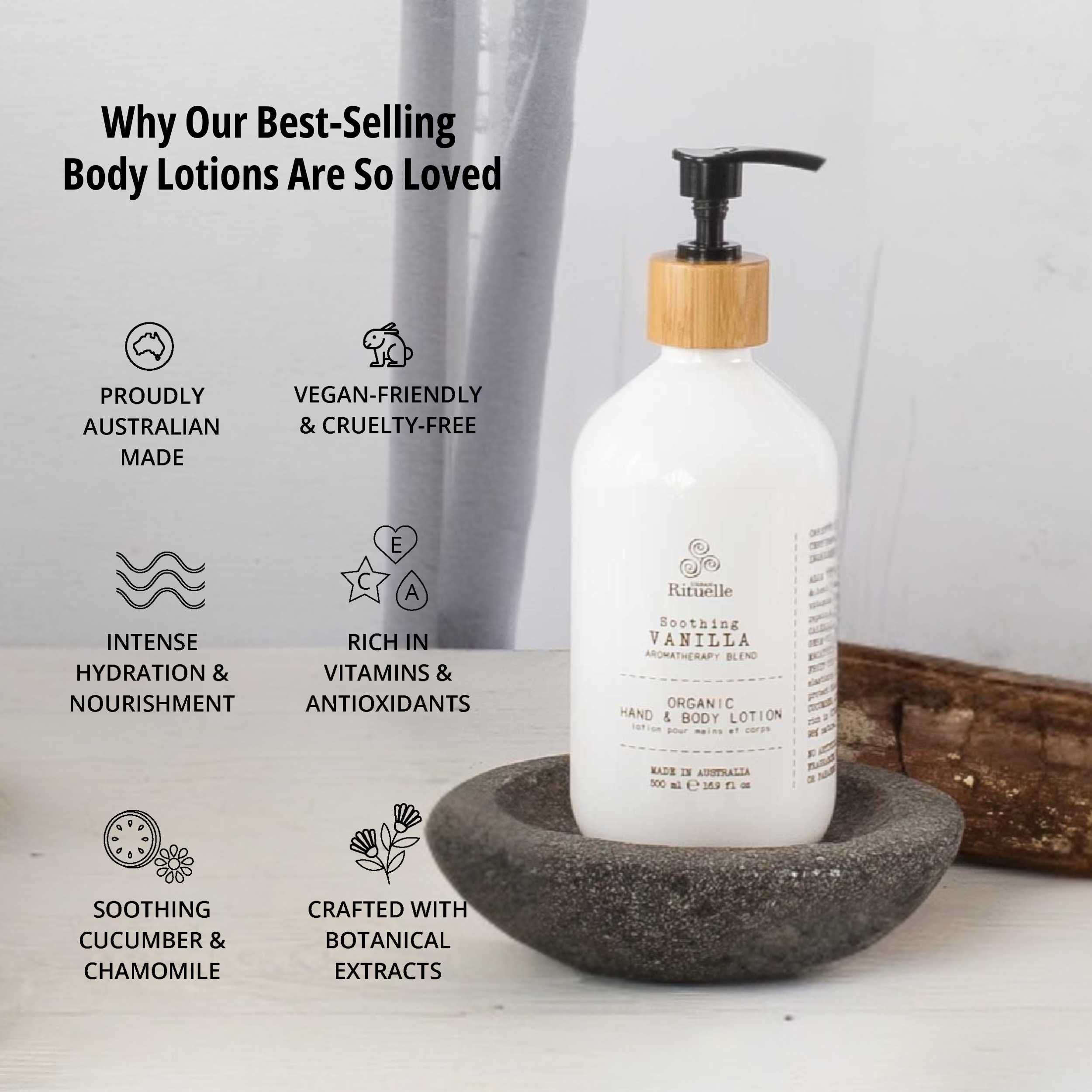 Vanilla, Lavender & Geranium<br> Hand & Body Lotion | 500ml