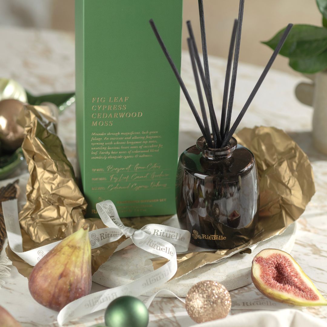 Fig Leaf, Cypress, Cedarwood, Moss<br>Fragrance Diffuser Set | 220ml