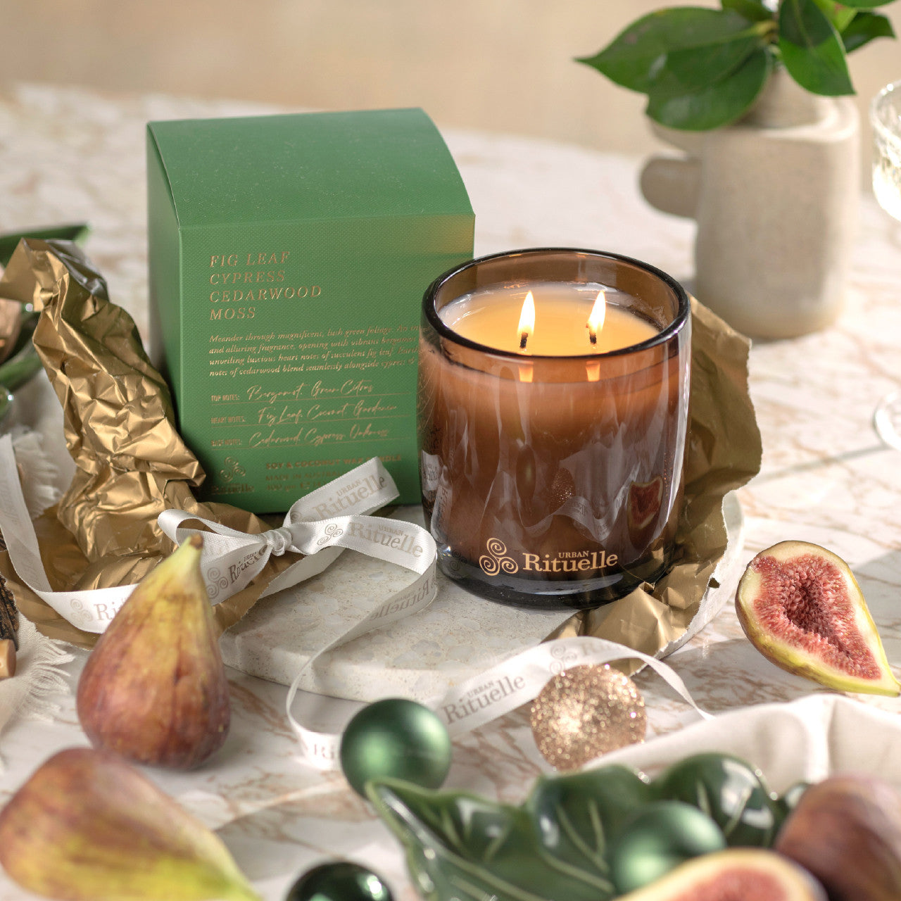 Fig Leaf, Cypress, Cedarwood, Moss<br>Scented Soy Candle | 400gm