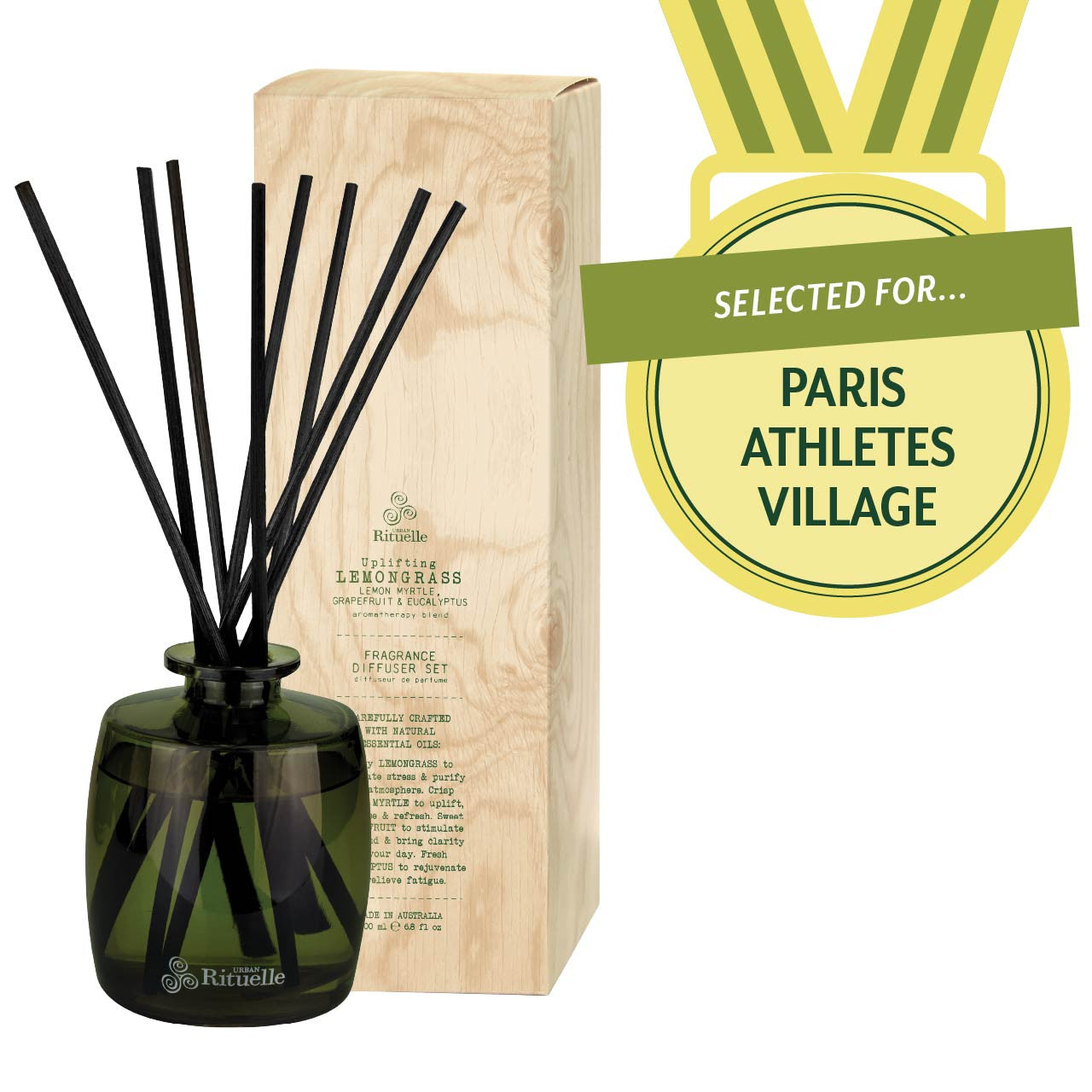 Lemongrass, Lemon Myrtle, Grapefruit & Eucalyptus<br> Fragrance Diffuser Set | 220ml