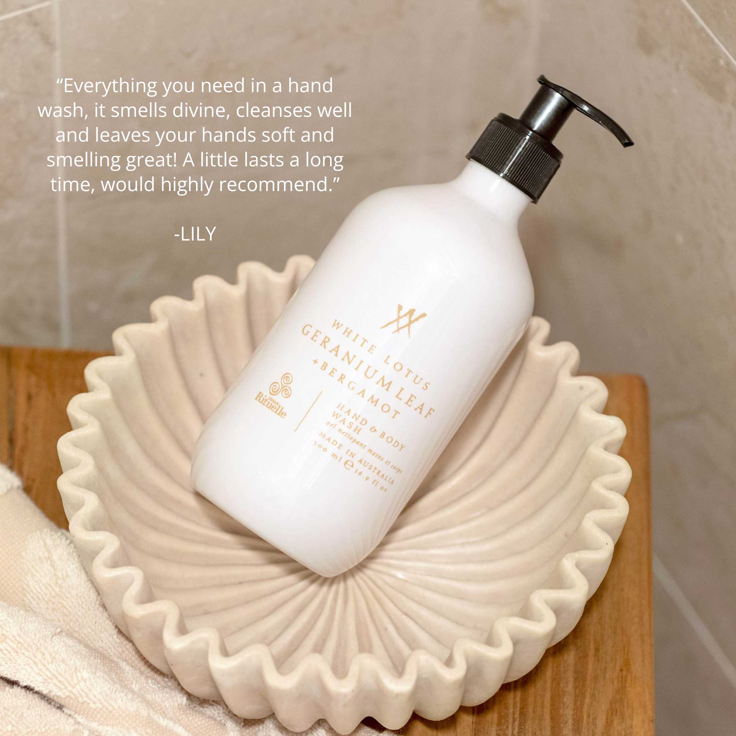 White Lotus, Geranium Leaf & Bergamot<br> Cleanse & Nourish Gift Duet | 2 x 500ml