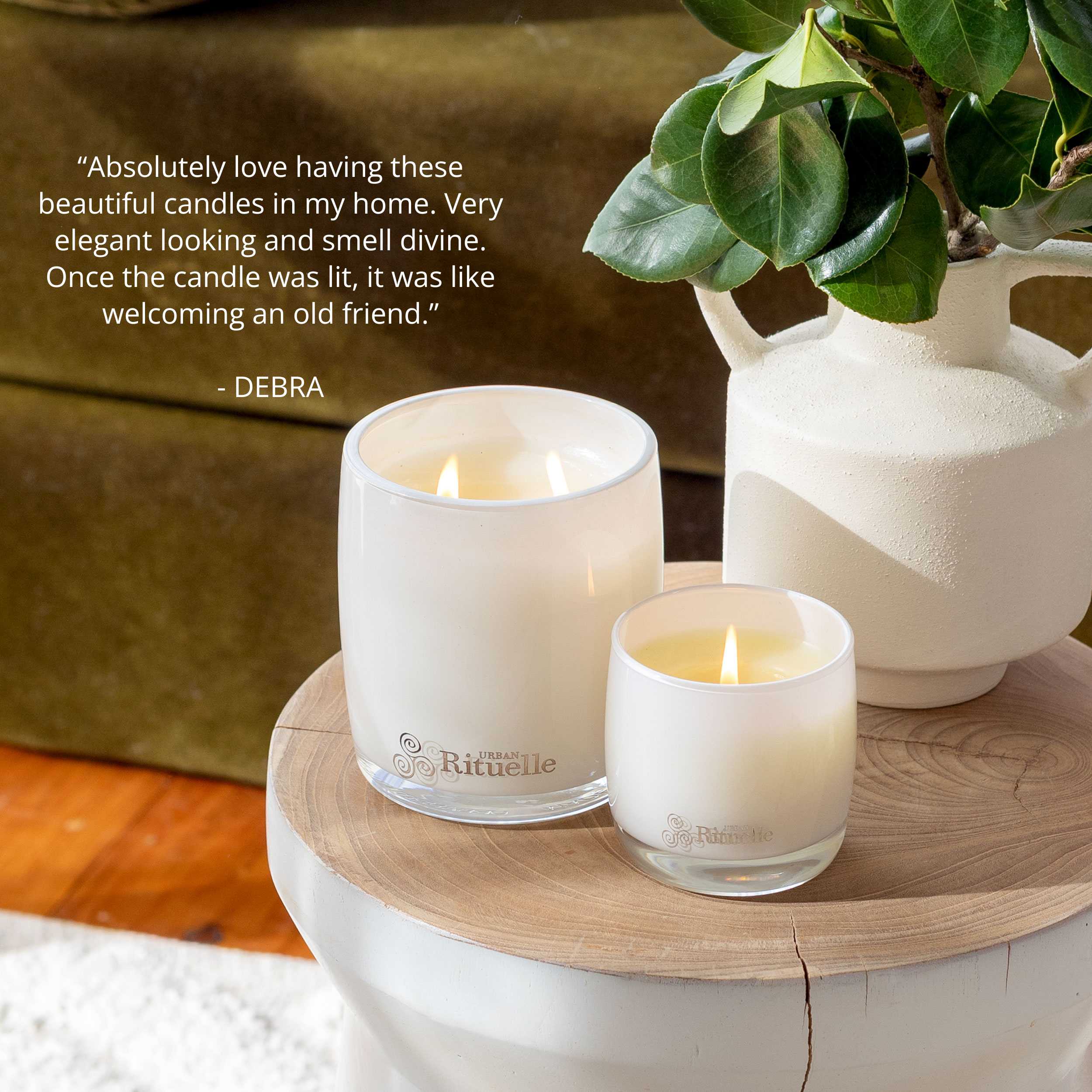 White Lotus, Geranium Leaf & Bergamot<br> Scented Soy Candle | 400gm