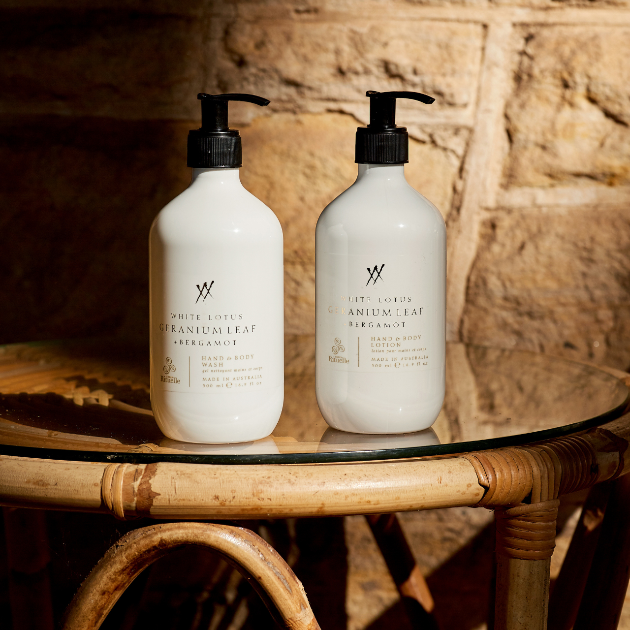 White Lotus, Geranium Leaf & Bergamot<br> Cleanse & Nourish Gift Duet | 2 x 500ml