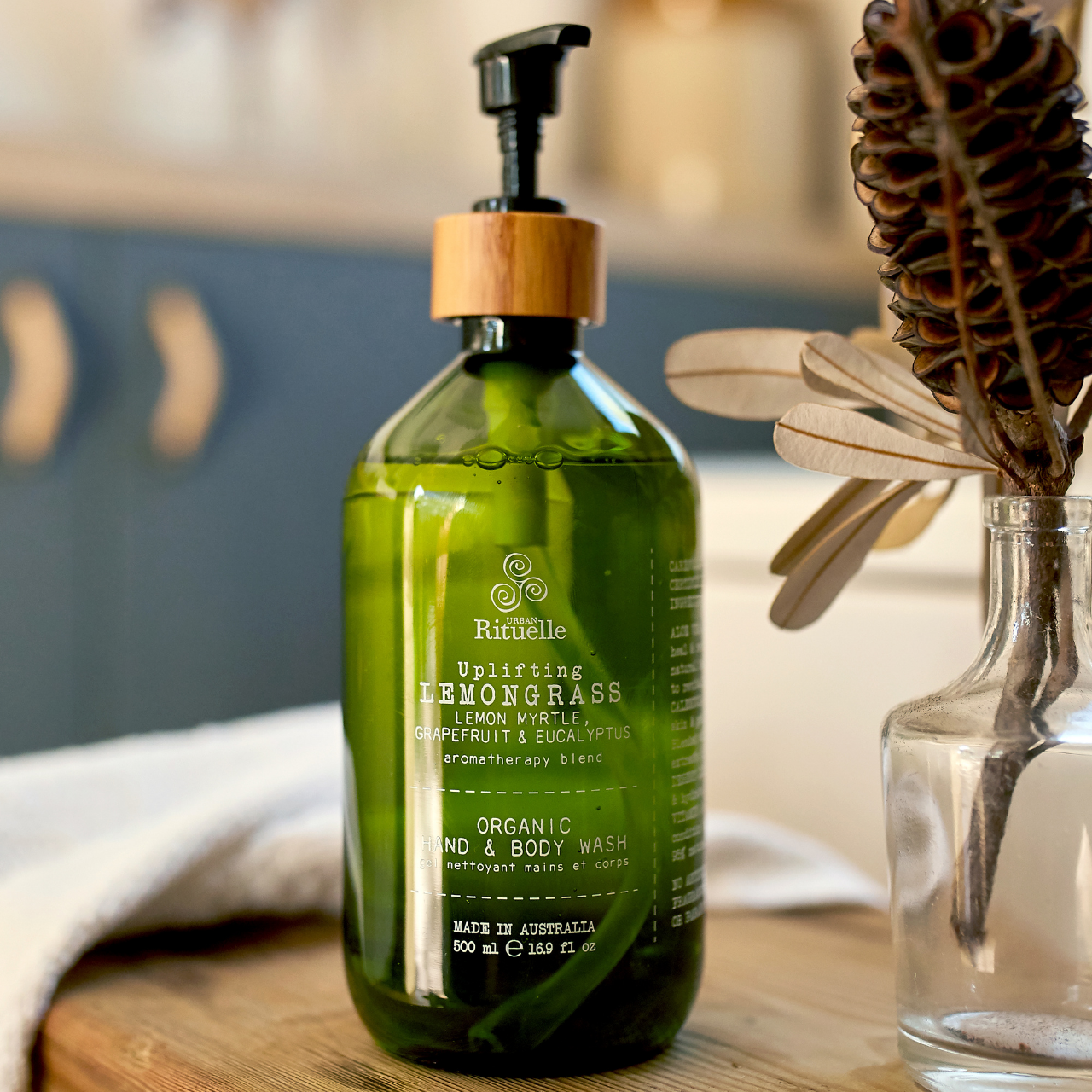 Lemongrass, Lemon Myrtle, Grapefruit & Eucalyptus<br> Organic Hand & Body Wash | 500ml