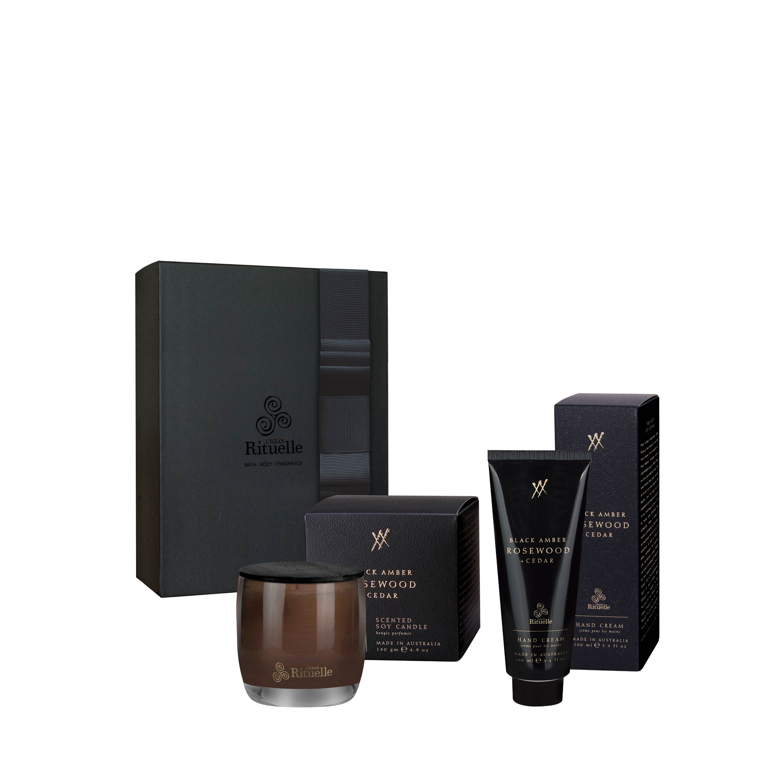 Black Amber, Rosewood & Cedar<br>Signature Gift Set