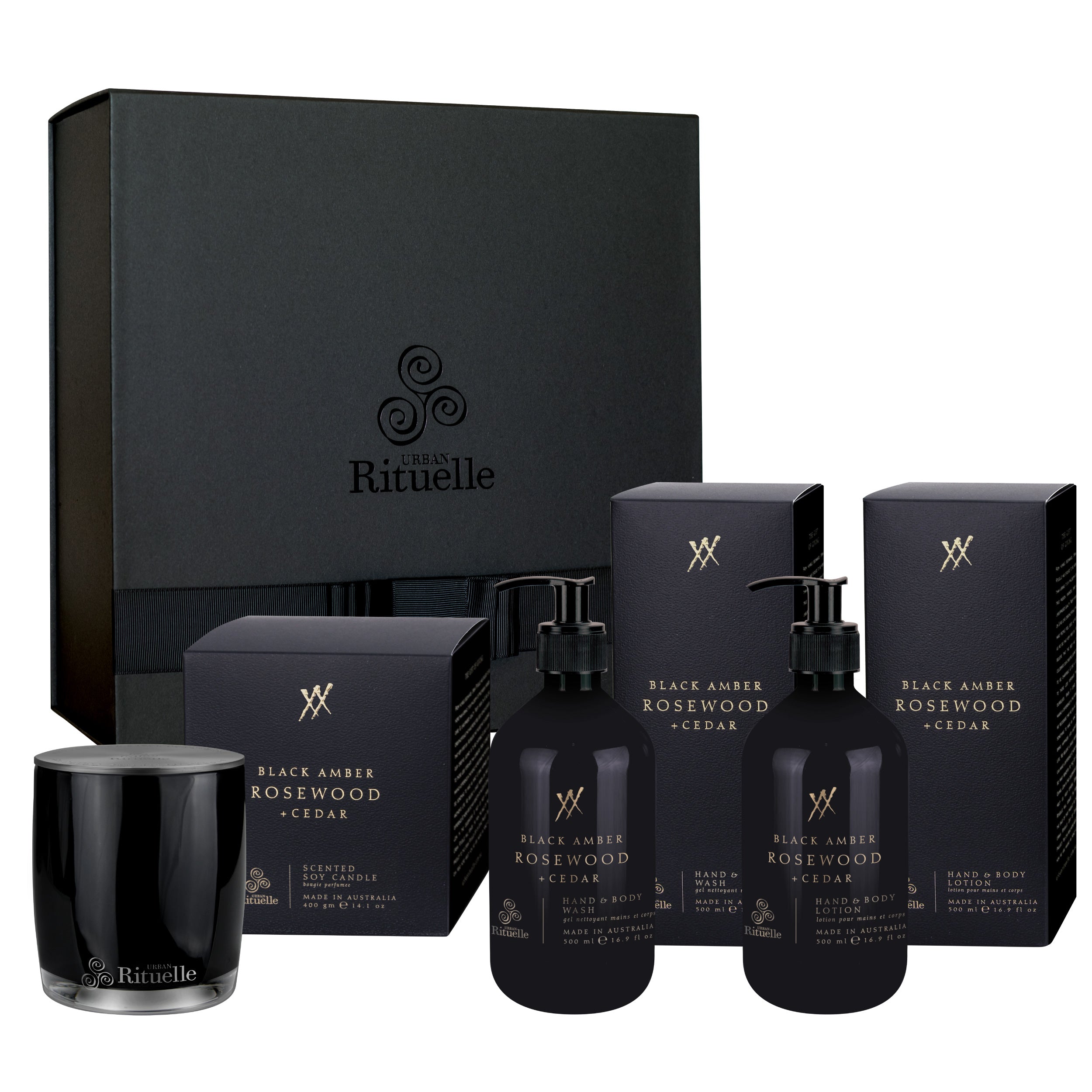 Black Amber, Rosewood & Cedar<br> Nourishing Gift Set