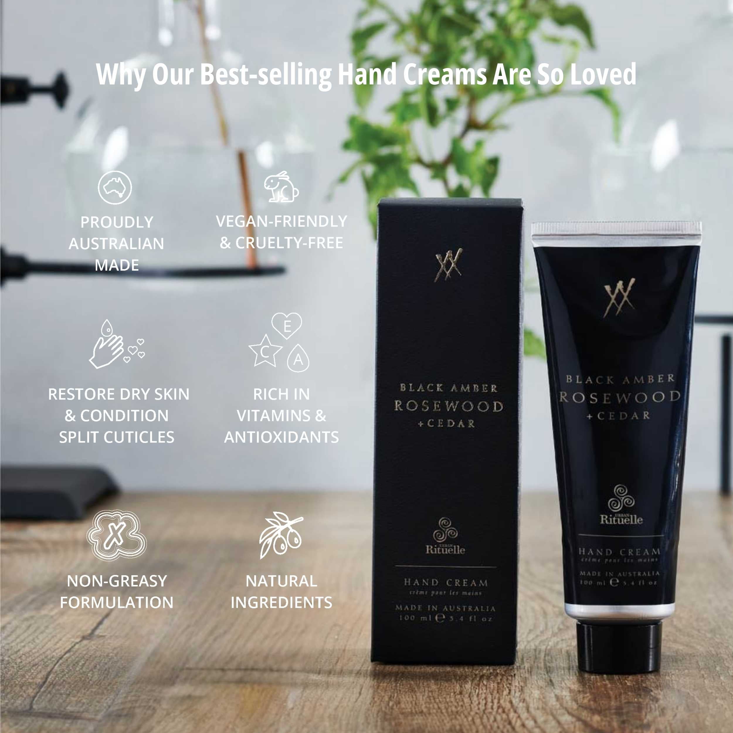 Black Amber, Rosewood & Cedar<br> Hand Cream | 100ml