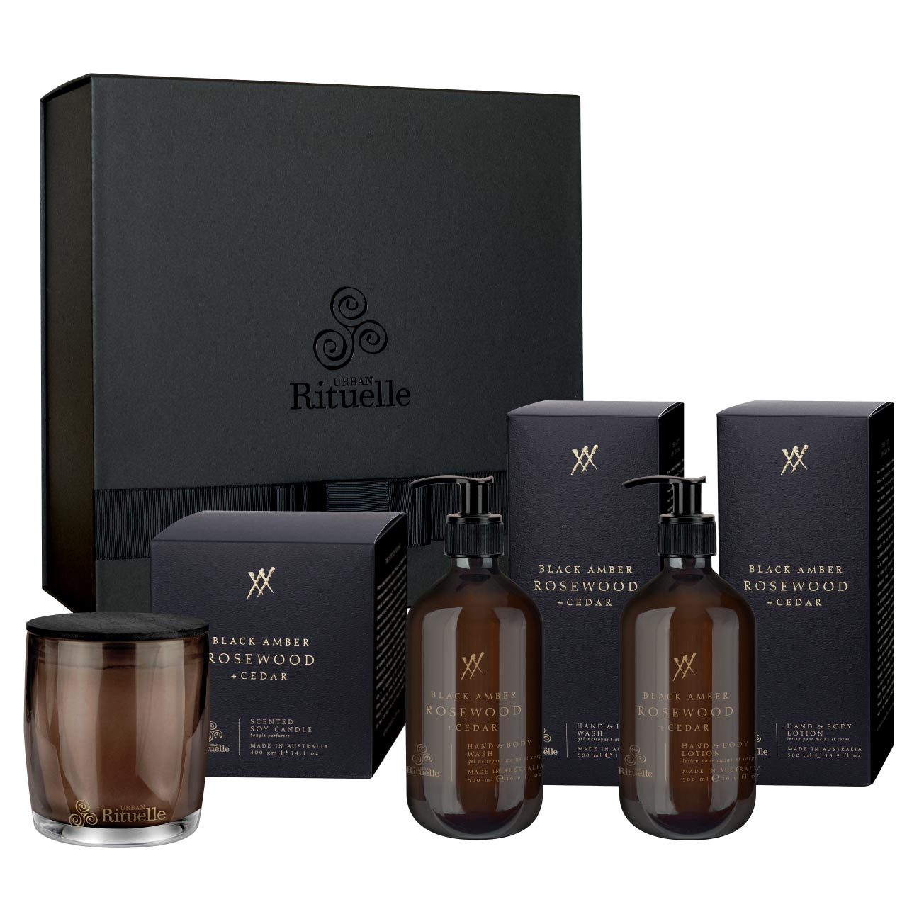 Black Amber, Rosewood & Cedar<br> Nourishing Gift Set