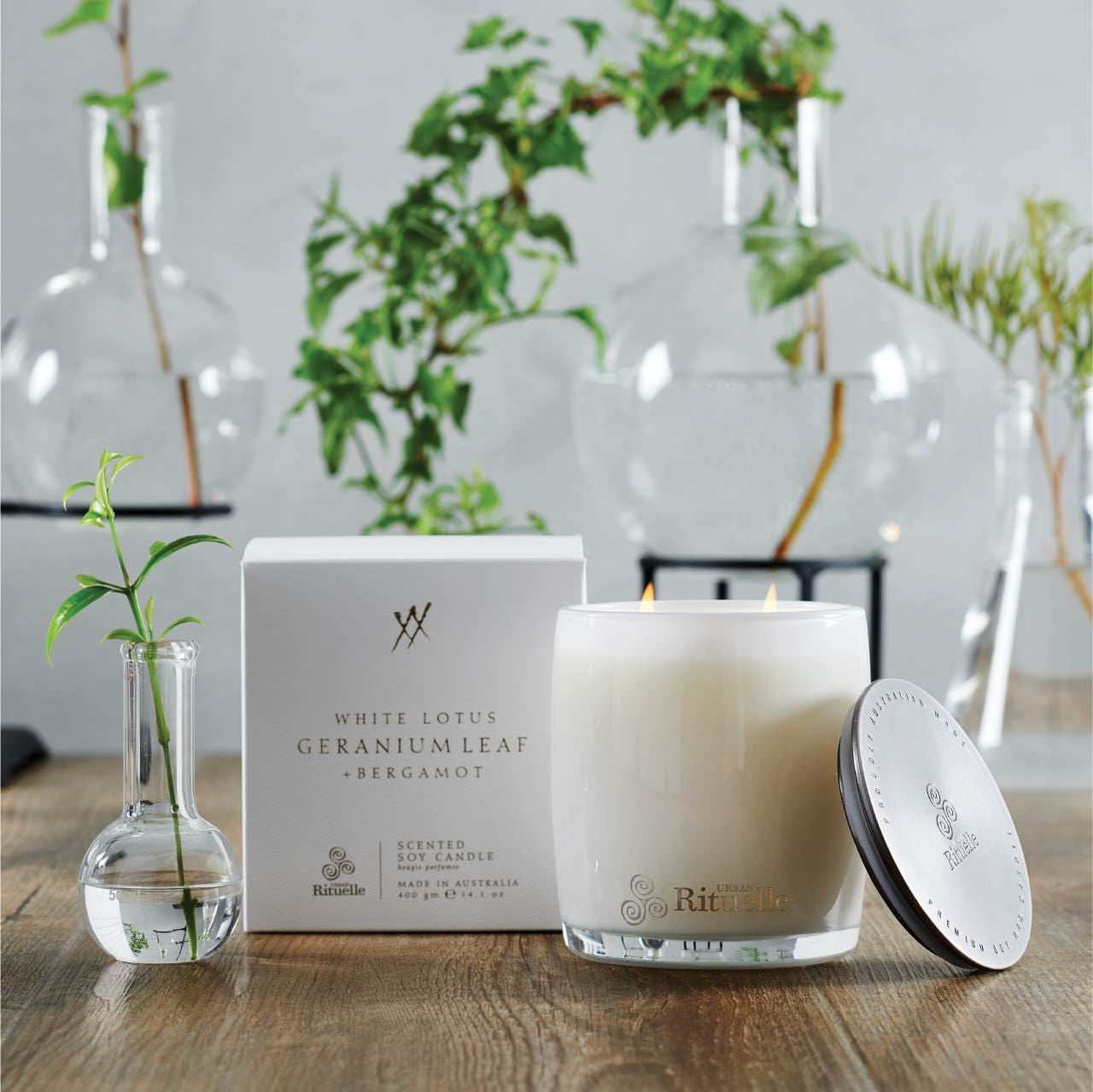 White Lotus, Geranium Leaf & Bergamot<br> Nourishing Gift Set