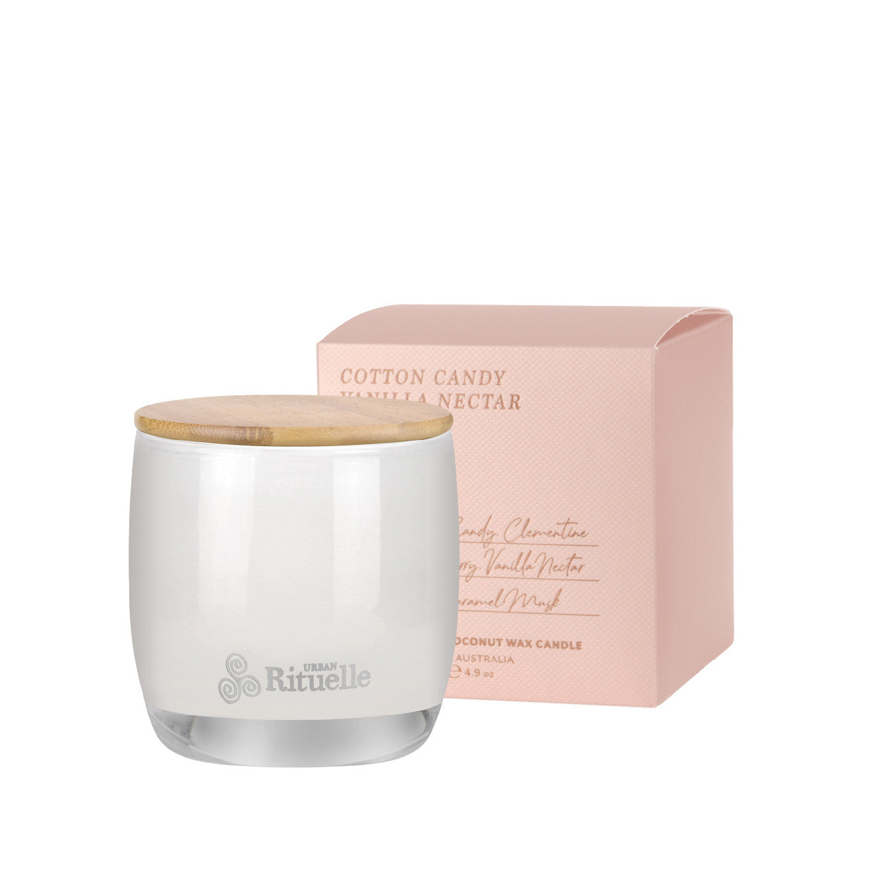 Cotton Candy, Vanilla Nectar, Musk, Toffee <br> Scented Soy Candle | 140gm